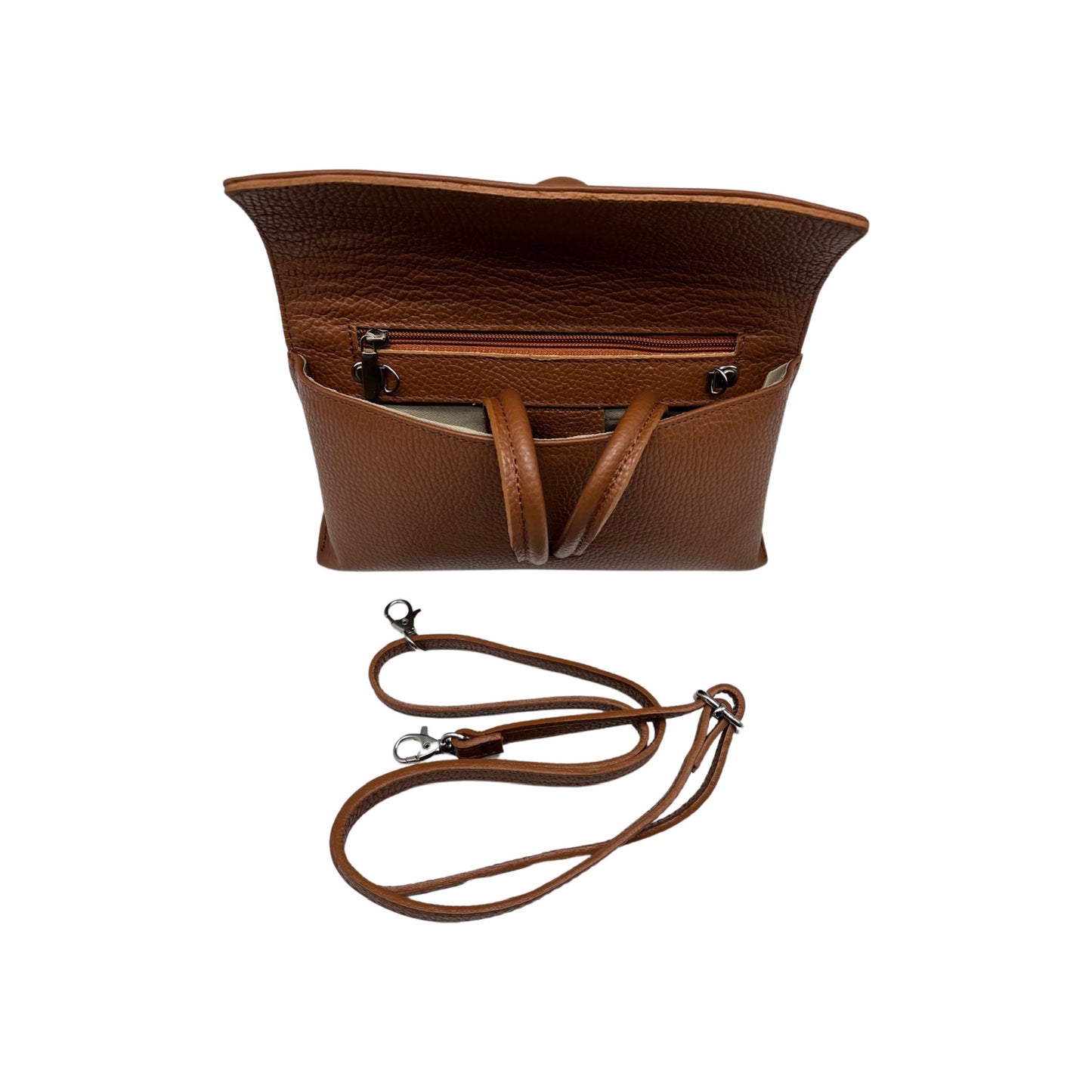 FELICIE LEATHER POUCH BAG