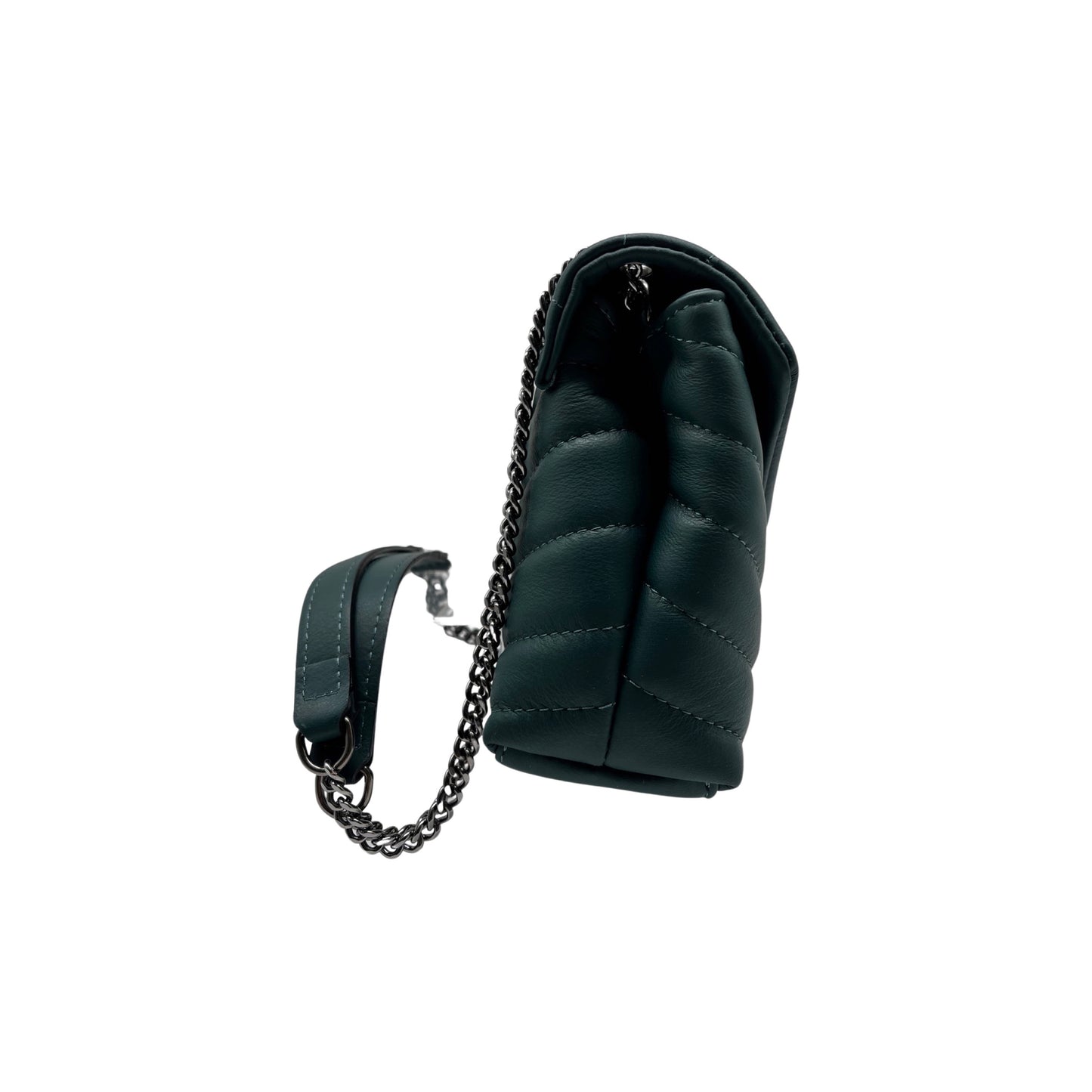 SAC CUIR MATELASSE DIANE VERT