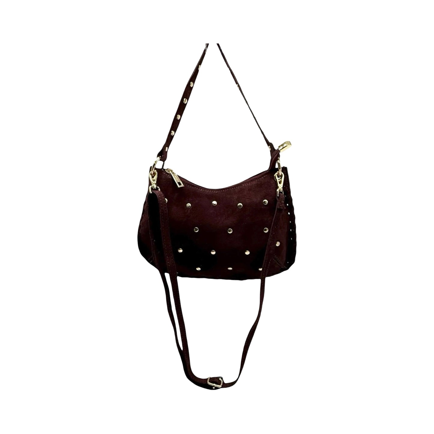 SAC CLOUTE CUIR SUEDE LOANA