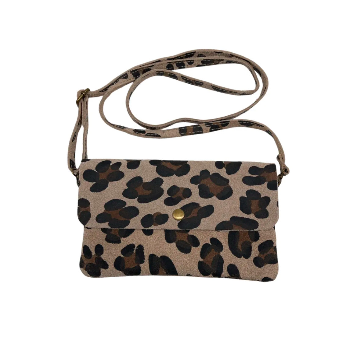 POCHETTE BANDOULIERE CUIR  PTLEOPARD