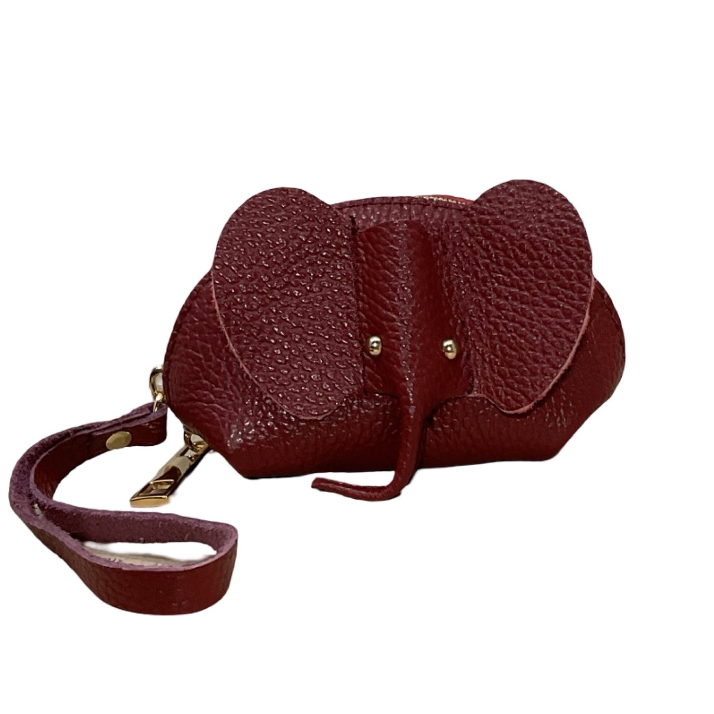 PORTE MONNAIE CUIR ELEPHANT