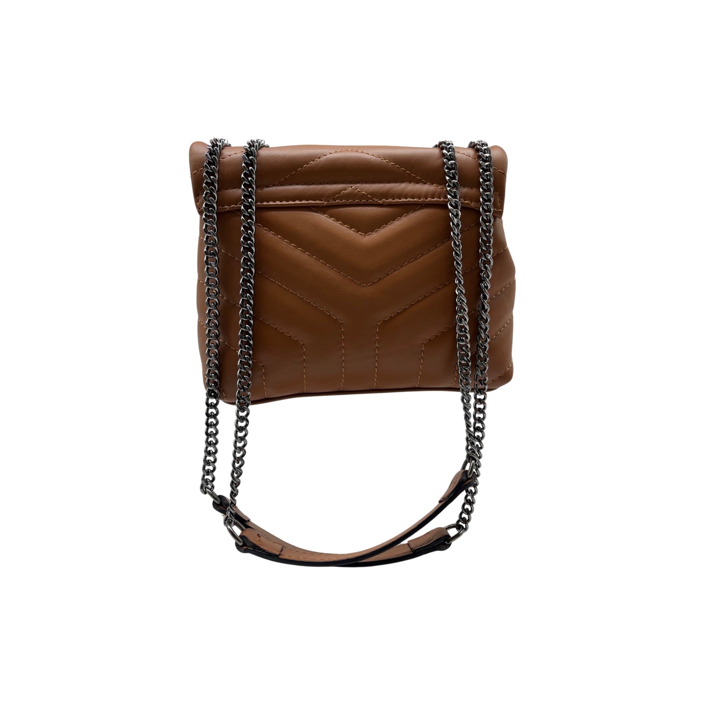 SAC CUIR MATELASSE DIANE CAMEL