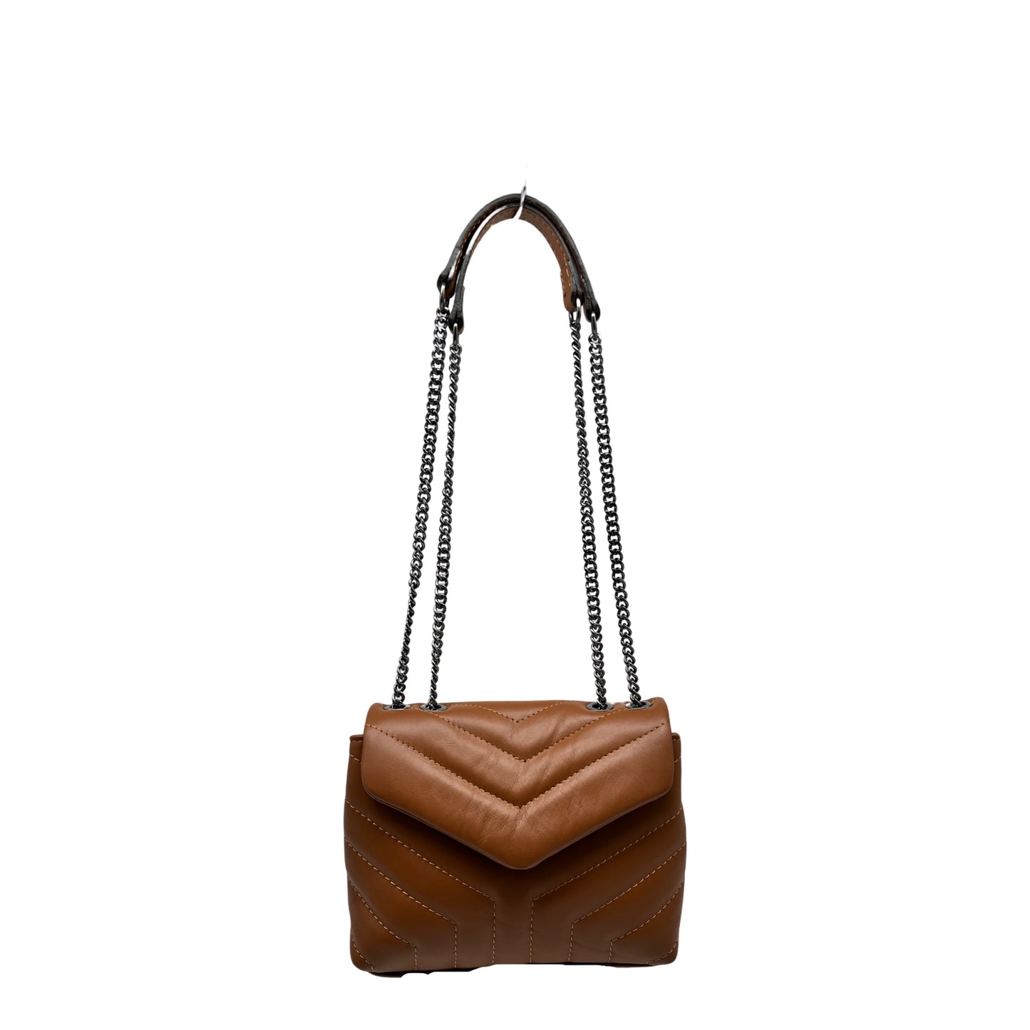 SAC CUIR MATELASSE DIANE CAMEL