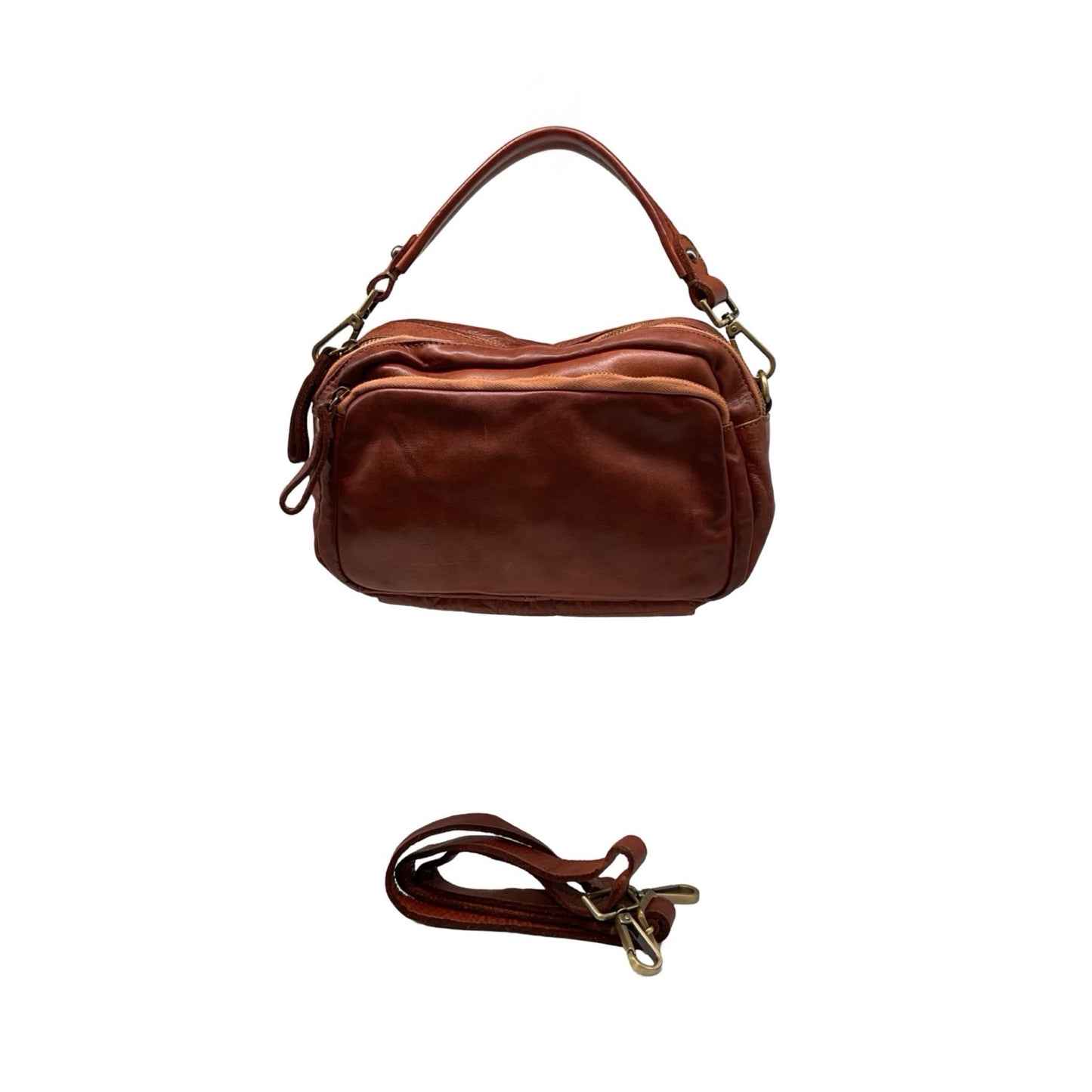 SAC BANDOULIERE CUIR DE VACHETTE ZOE