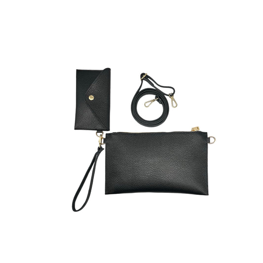 POCHETTE CUIR GRAINE