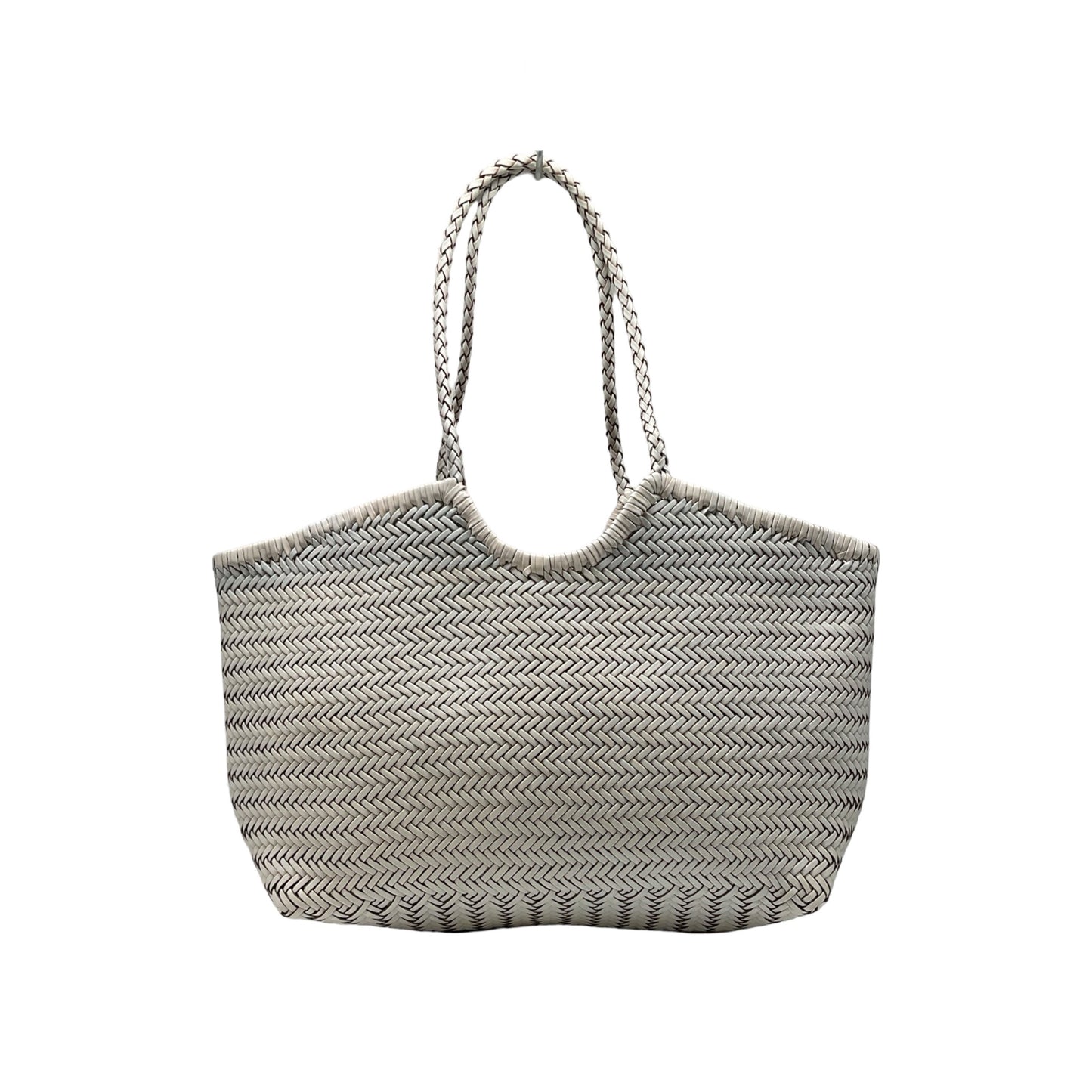 SAC SHOPPING CUIR TRESSE BIG