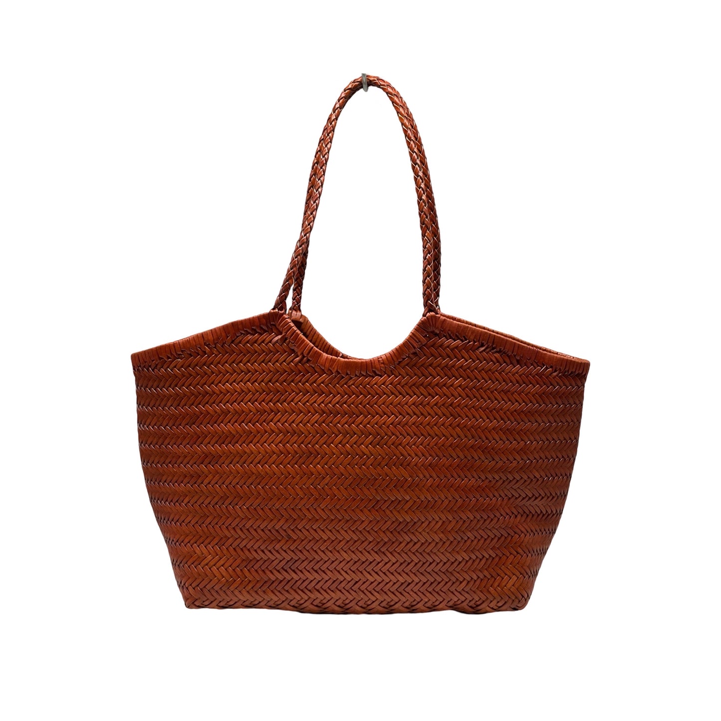 SAC SHOPPING CUIR TRESSE BIG