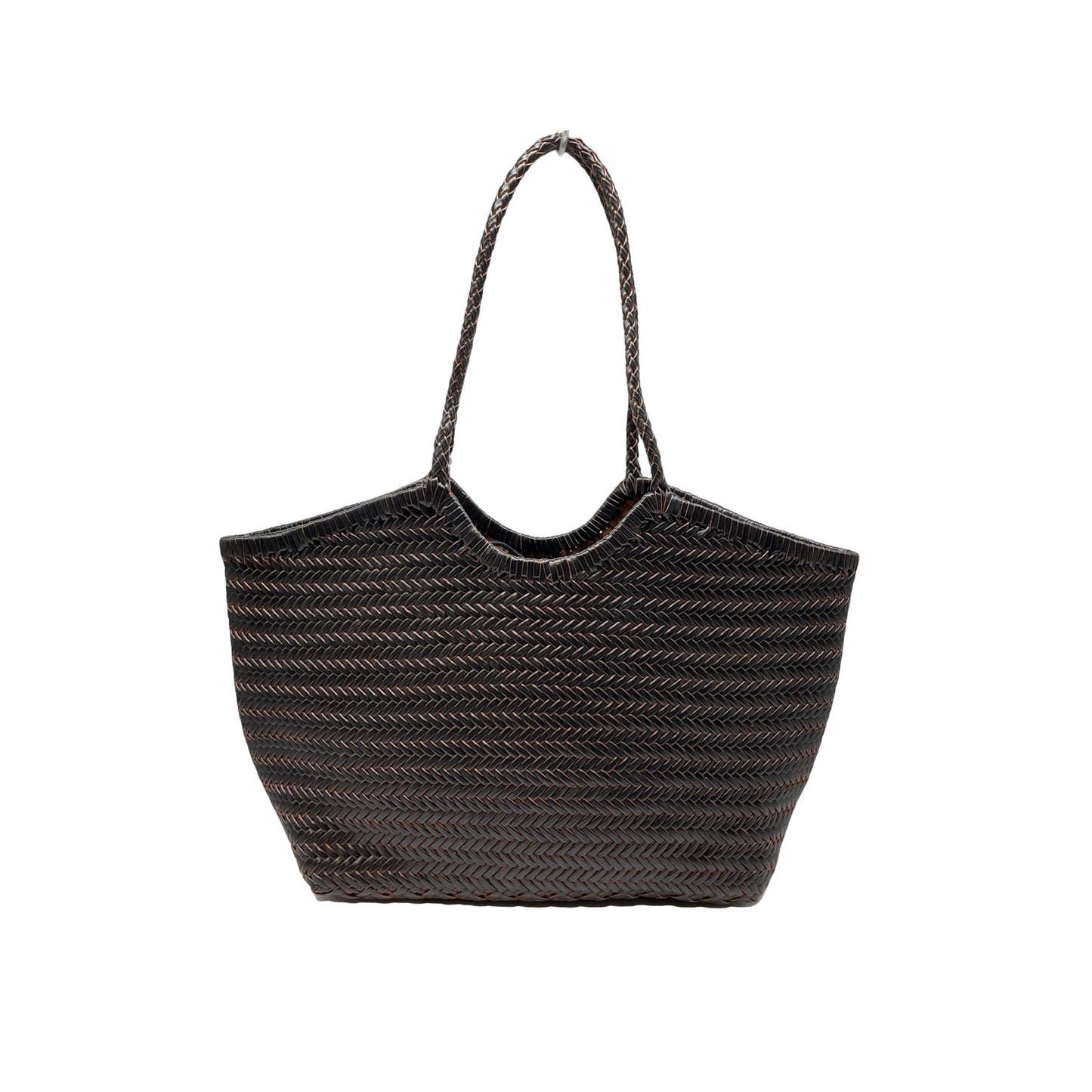 SAC SHOPPING CUIR TRESSE BIG