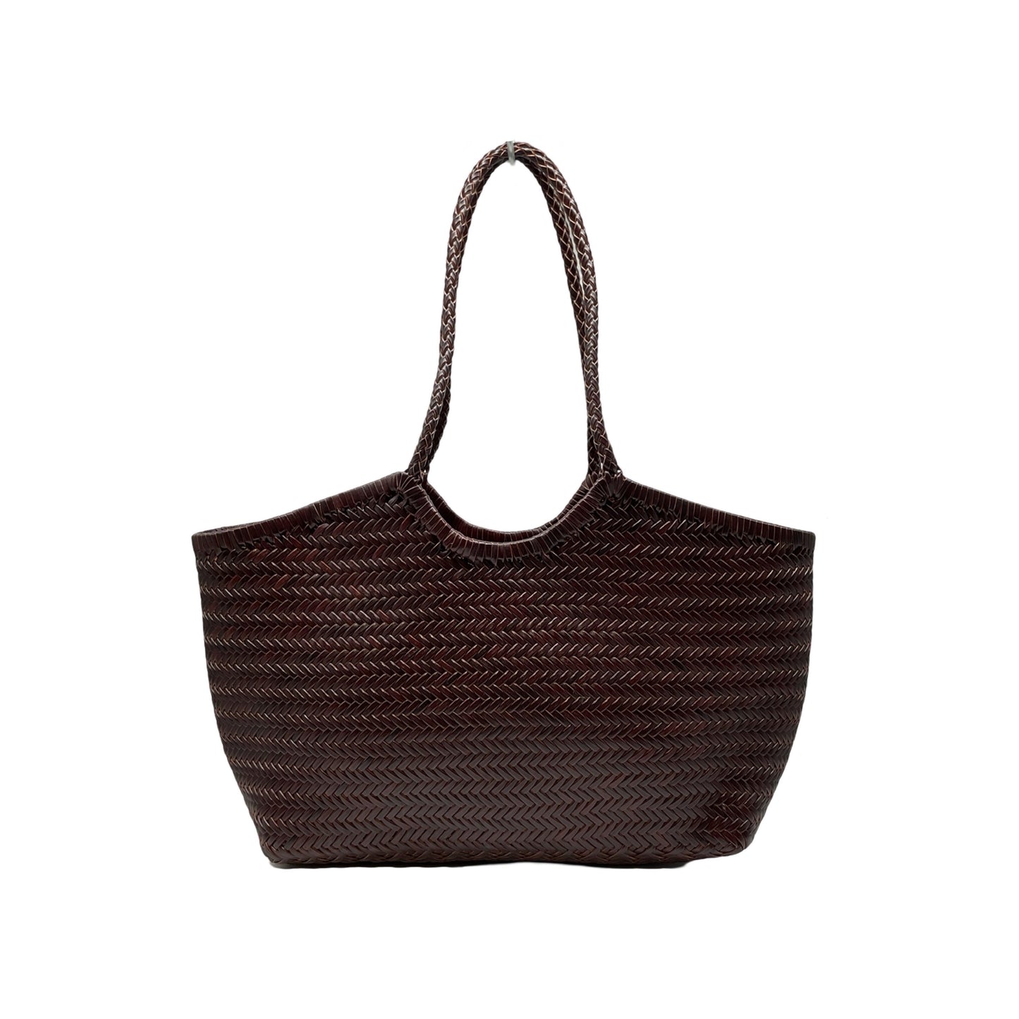 SAC SHOPPING CUIR TRESSE BIG