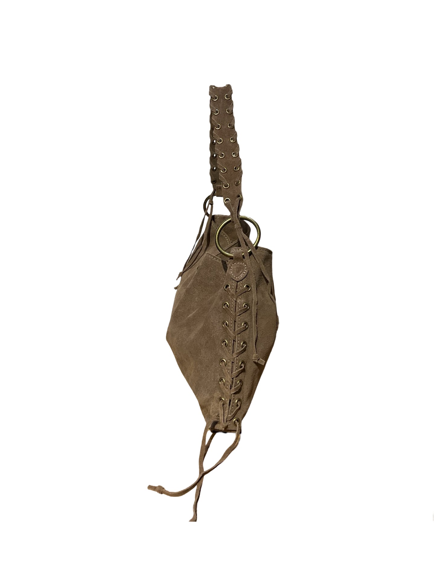 SAC CUIR SUEDE LACEL