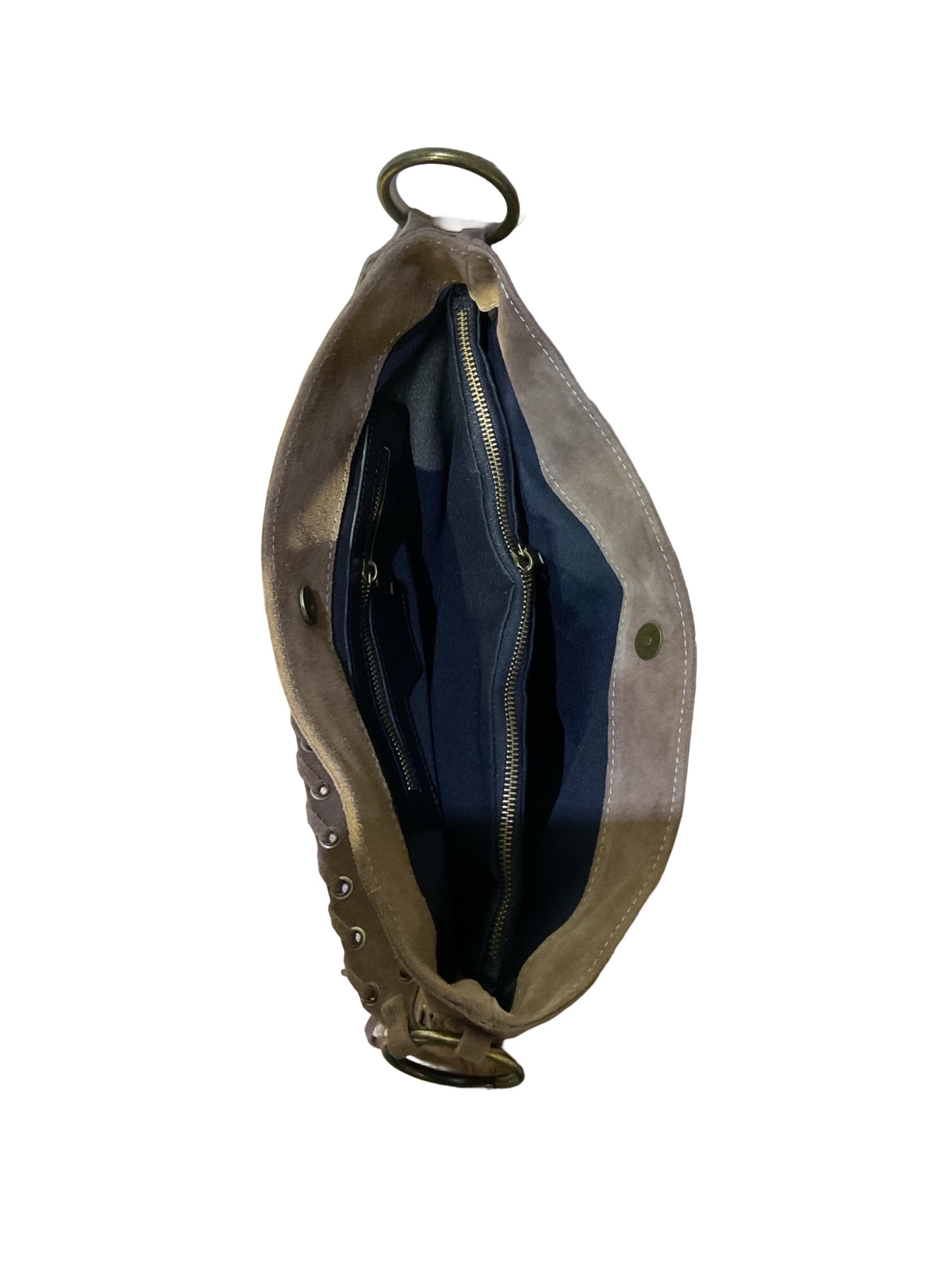 SAC CUIR SUEDE LACEL