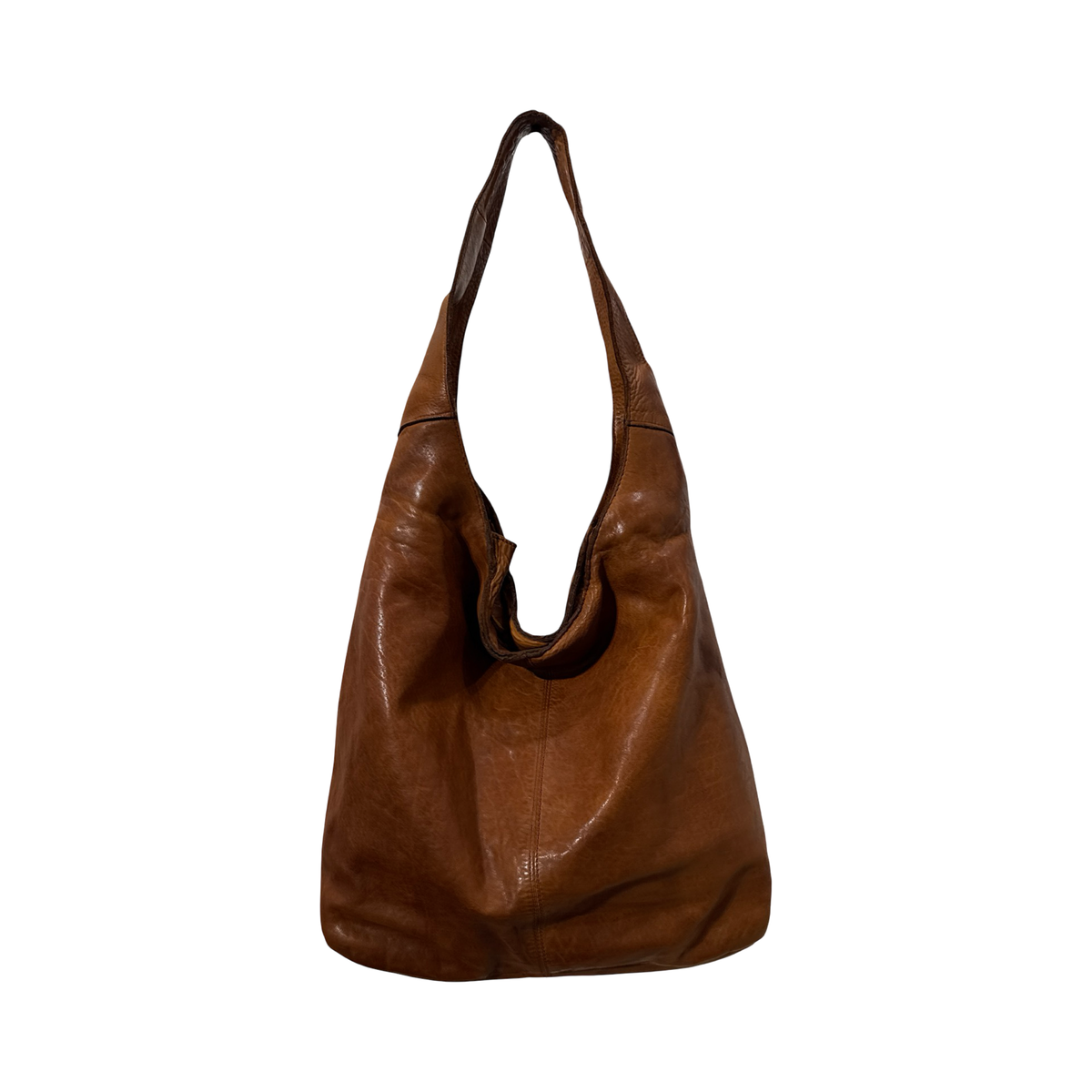 Grand sac en cuir souple hobo