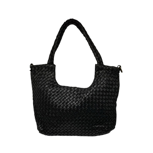 SAC SHOPPING CUIR WASHED TRESSE SHOW