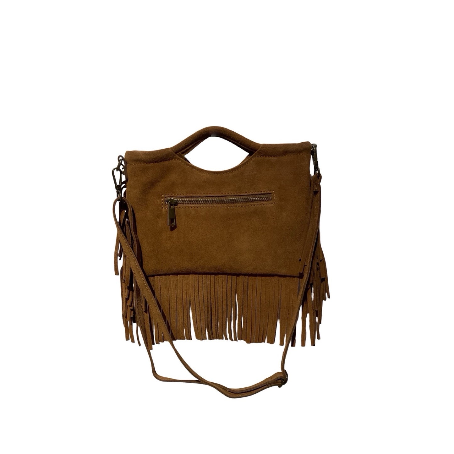 SAC CUIR SUEDE FRANGINE MINI CLOUTE