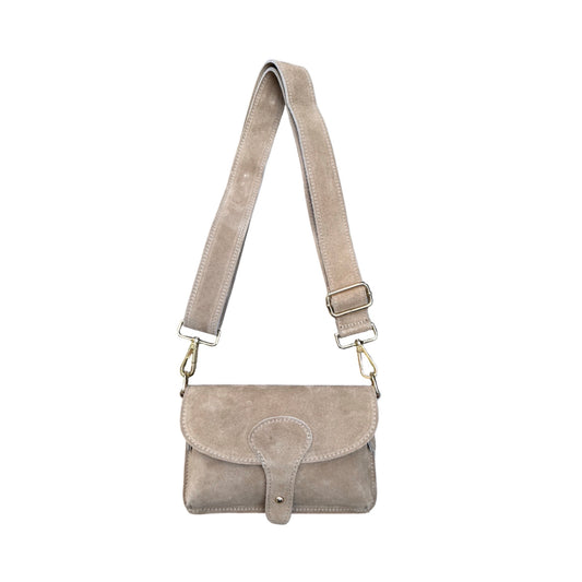 SAC BANDOULIERE CUIR SUEDE LOU