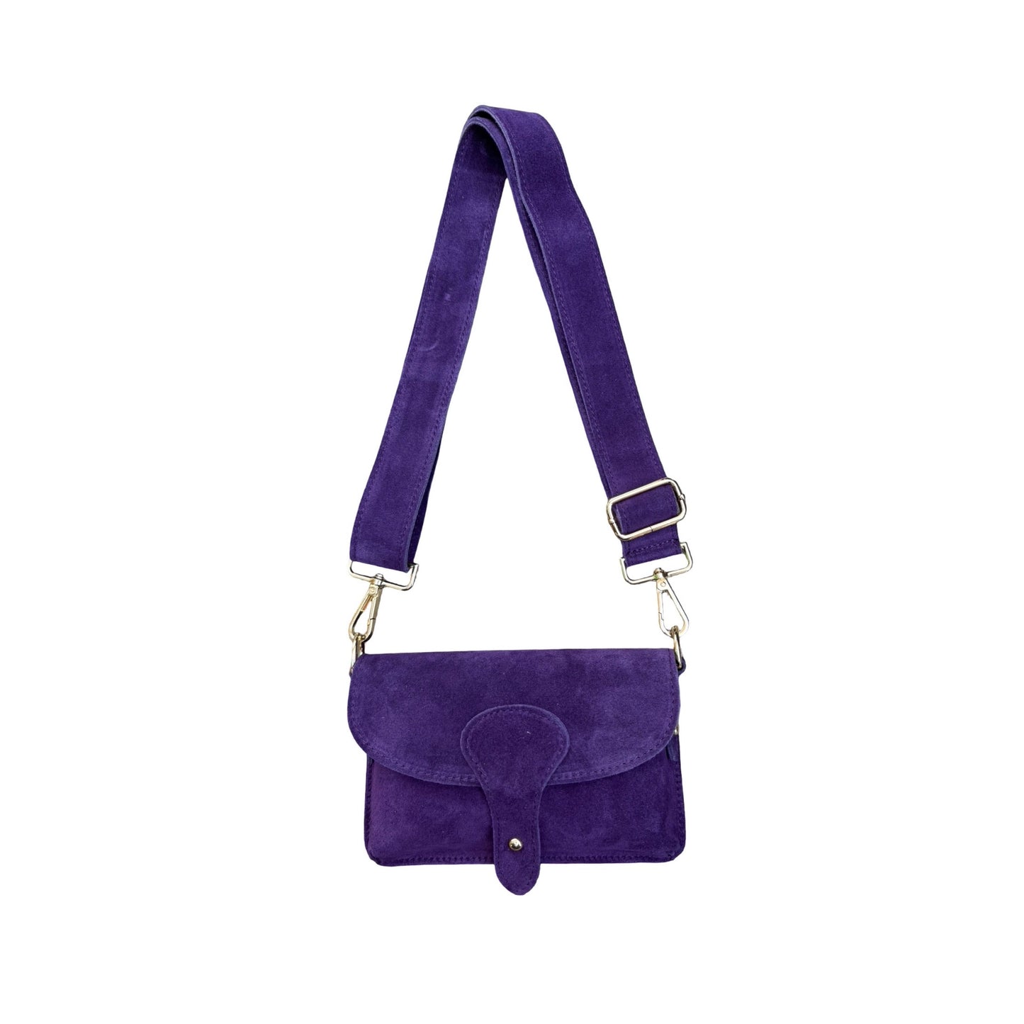 SAC BANDOULIERE CUIR SUEDE LOU
