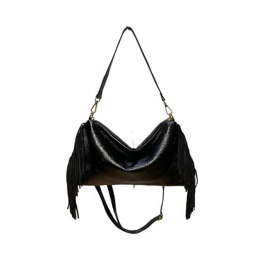 SAC CUIR IRISE FRANGE RECTO