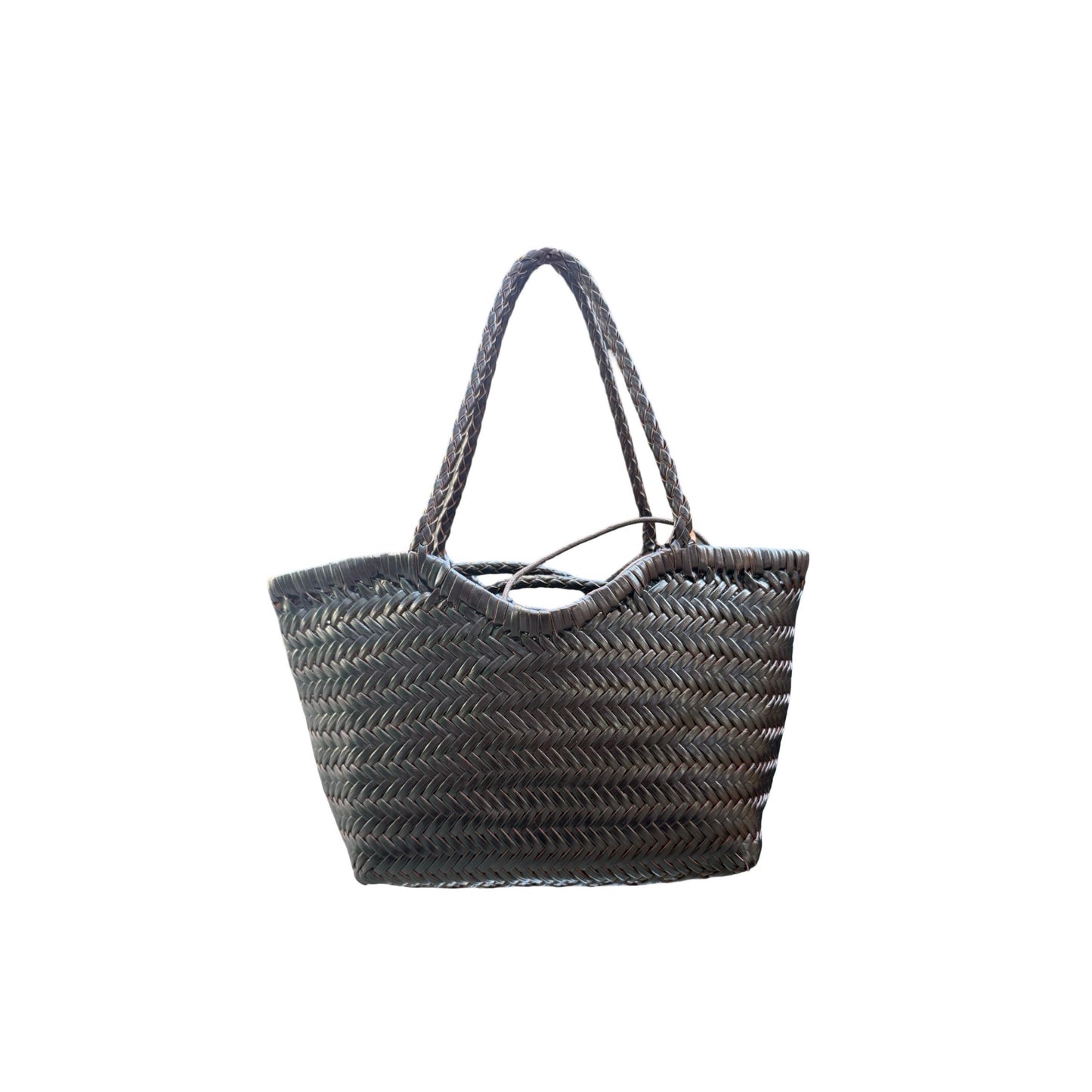 SAC BANDOULIERE CUIR TRESSE