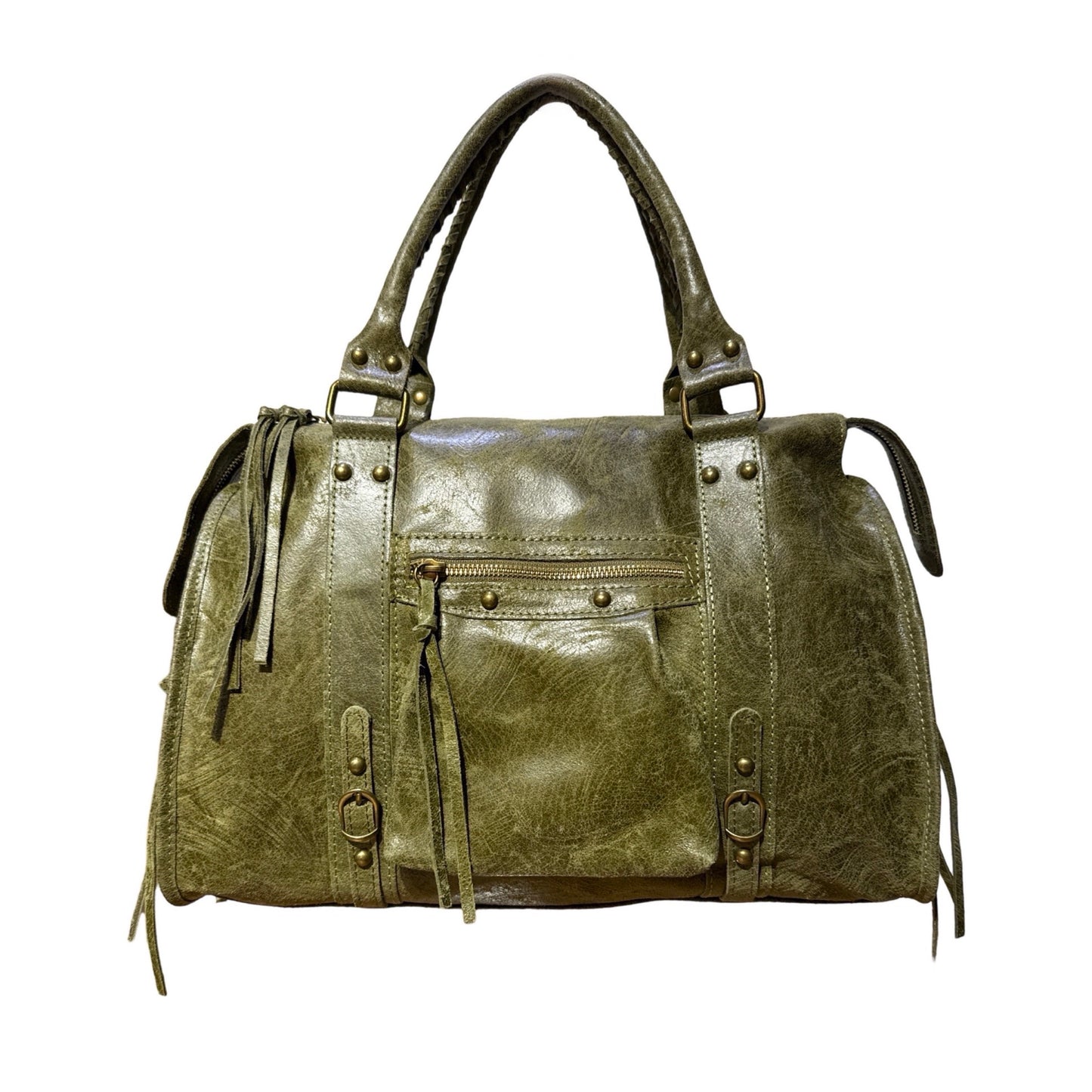 SAC A MAIN CUIR MATE CAPUCINE LARGE