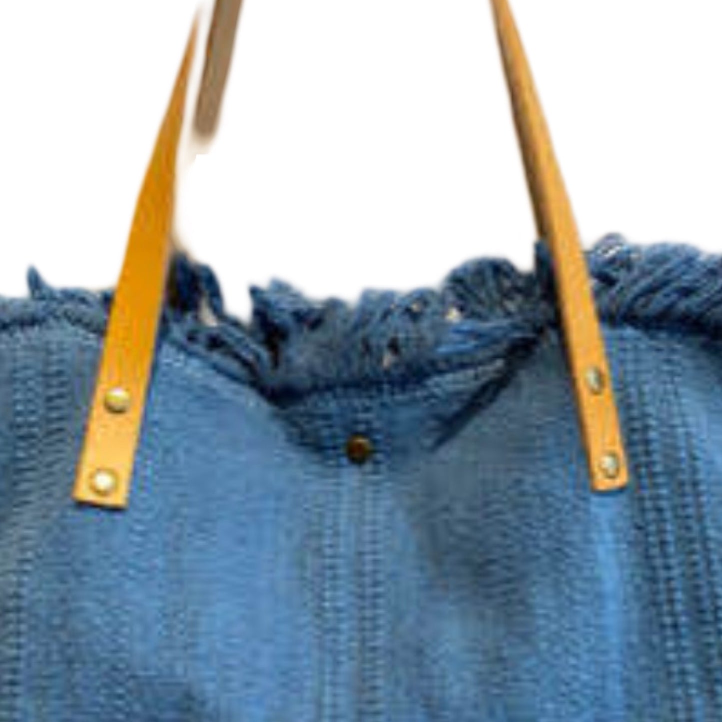 SAC COTTON GARNI CUIR BOHEME