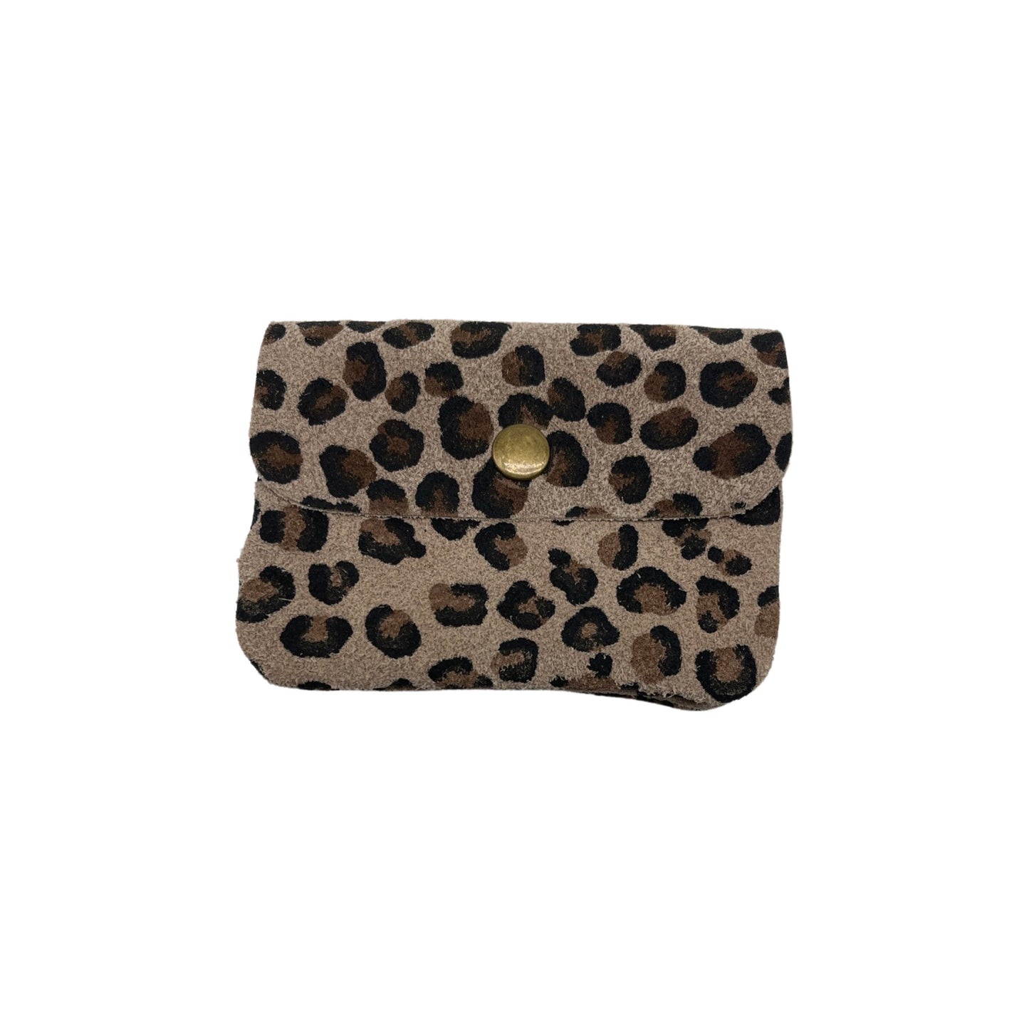 PETIT PMONNAIE CUIR SUEDE LEOPARD 11CM