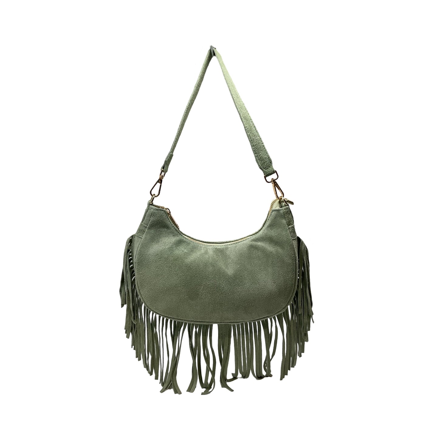 SAC CUIR SUEDE  FRANGE DEMY