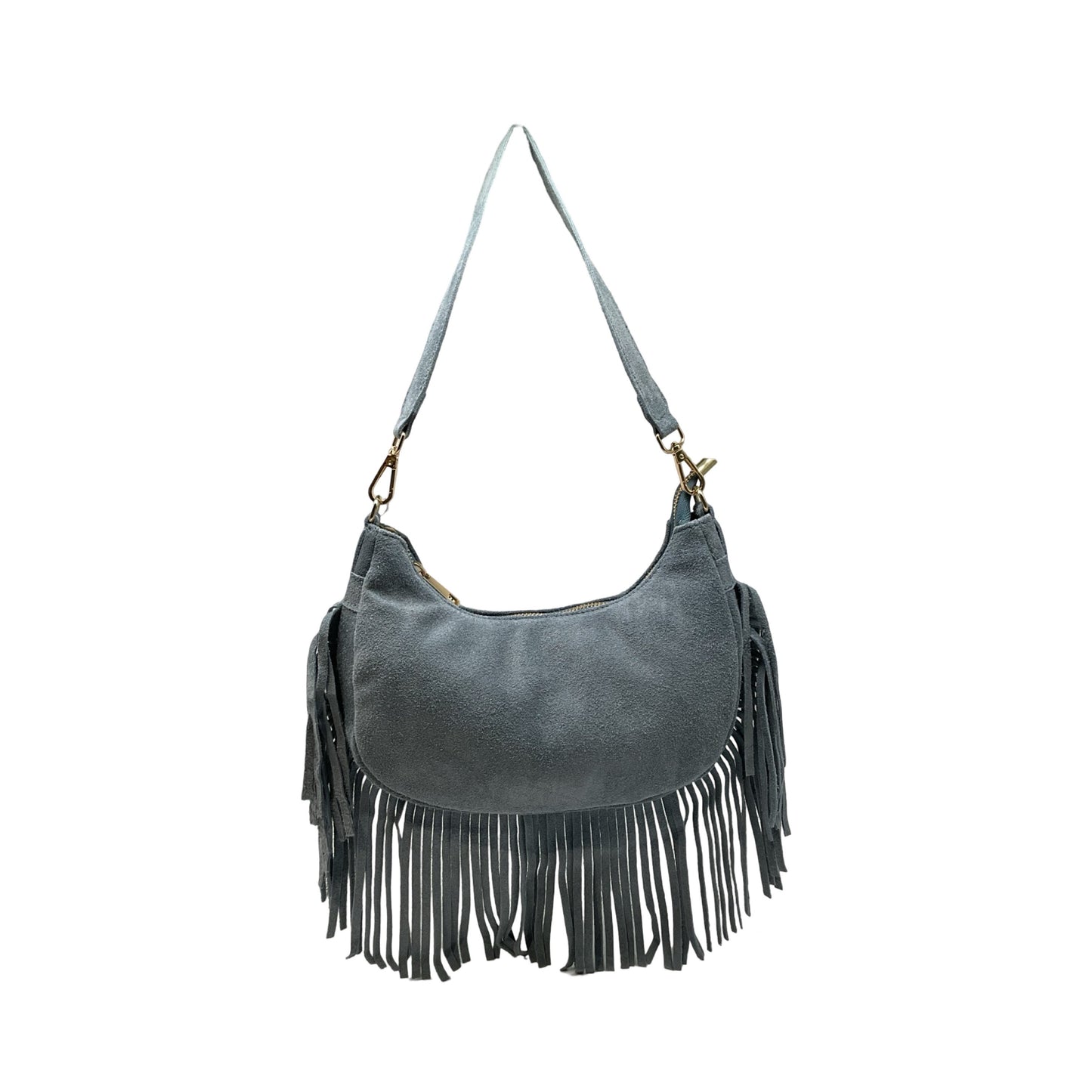 SAC CUIR SUEDE  FRANGE DEMY