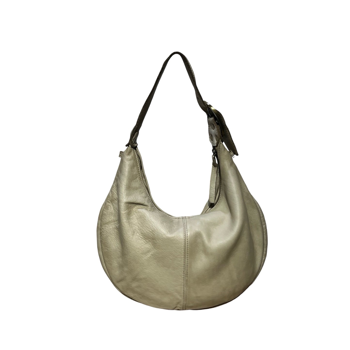 SAC EPAULE CUIR WASHED LUNAO
