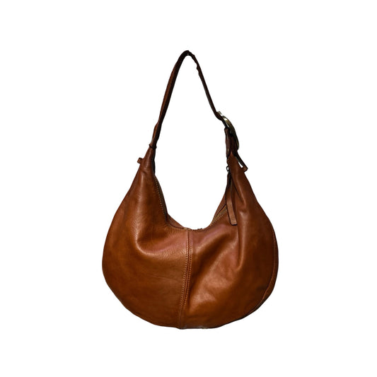SAC EPAULE CUIR WASHED LUNAO