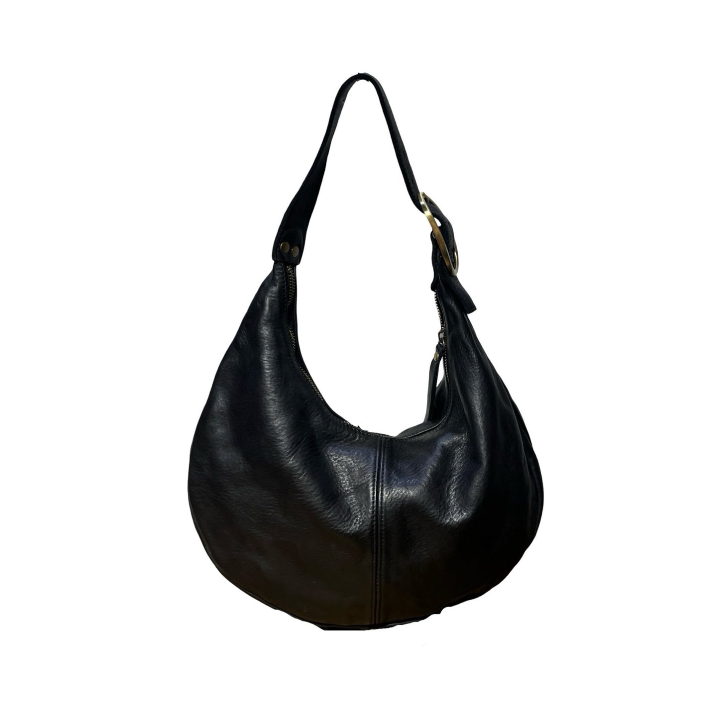 SAC EPAULE CUIR WASHED LUNAO