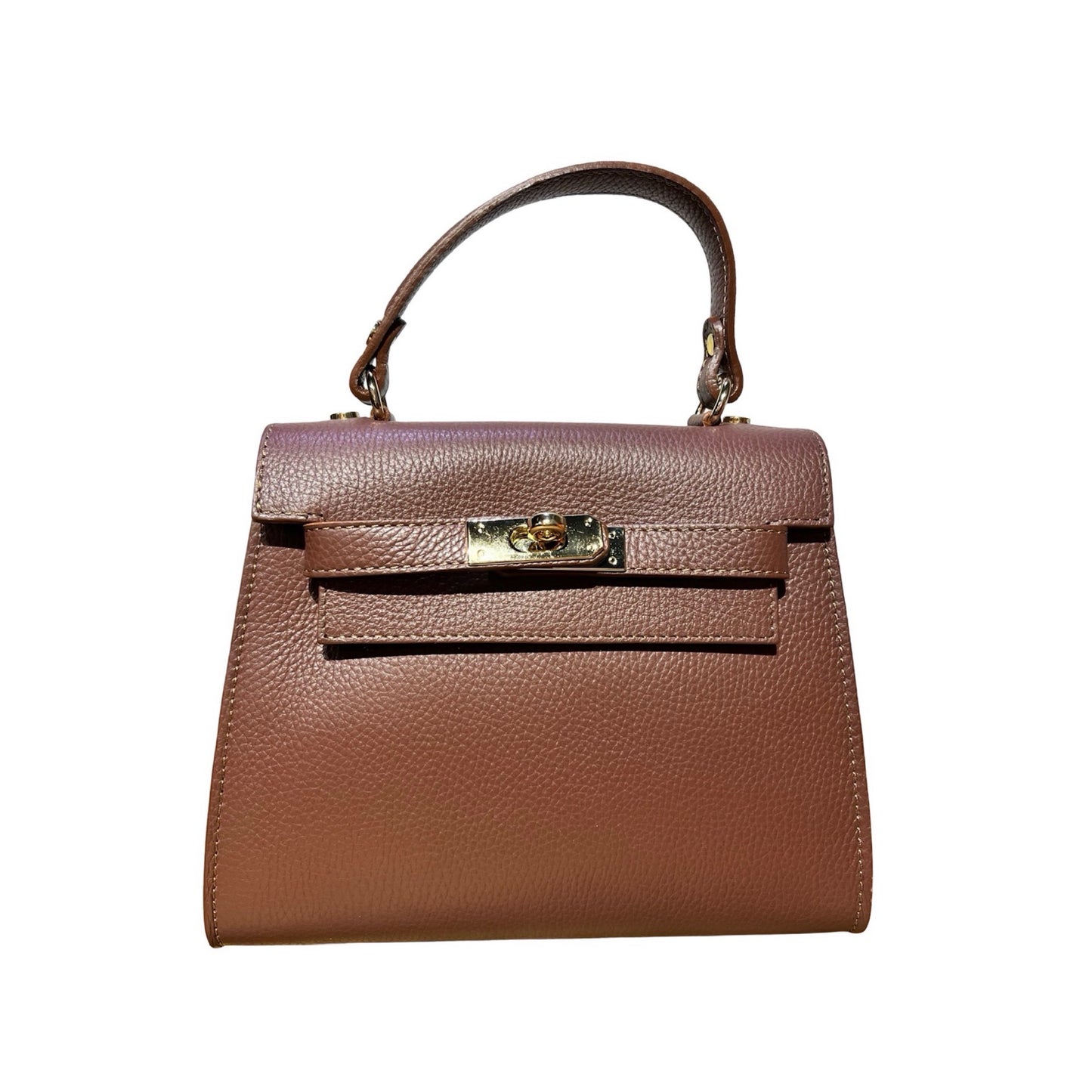 SAC PORTE MAIN CUIR GRAINE MARA