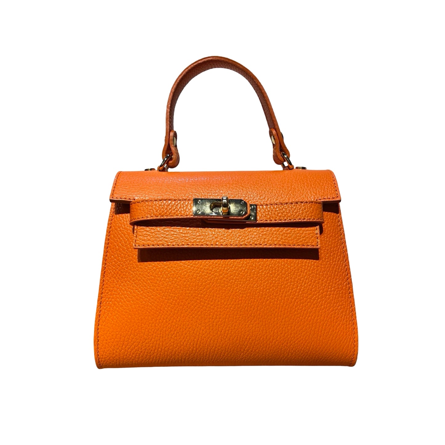 SAC PORTE MAIN CUIR GRAINE MARA