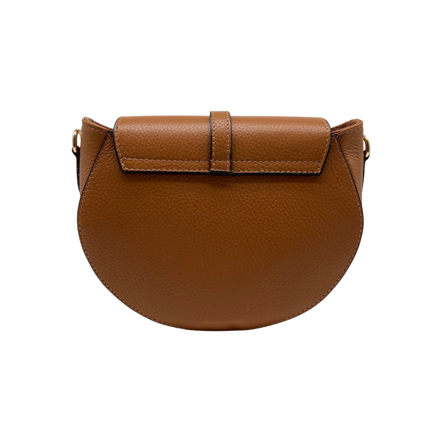 Umhängetasche Madelena aus genarbtem Leder, Kamel