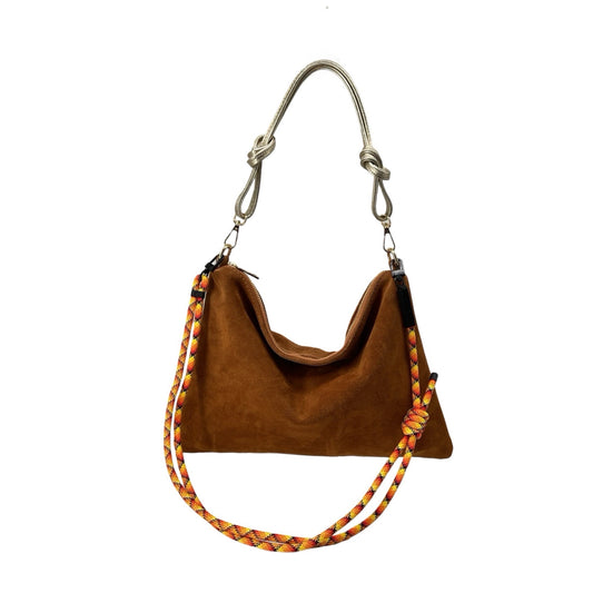 SAC BANDOULIERE CUIR SUEDE CLIMB