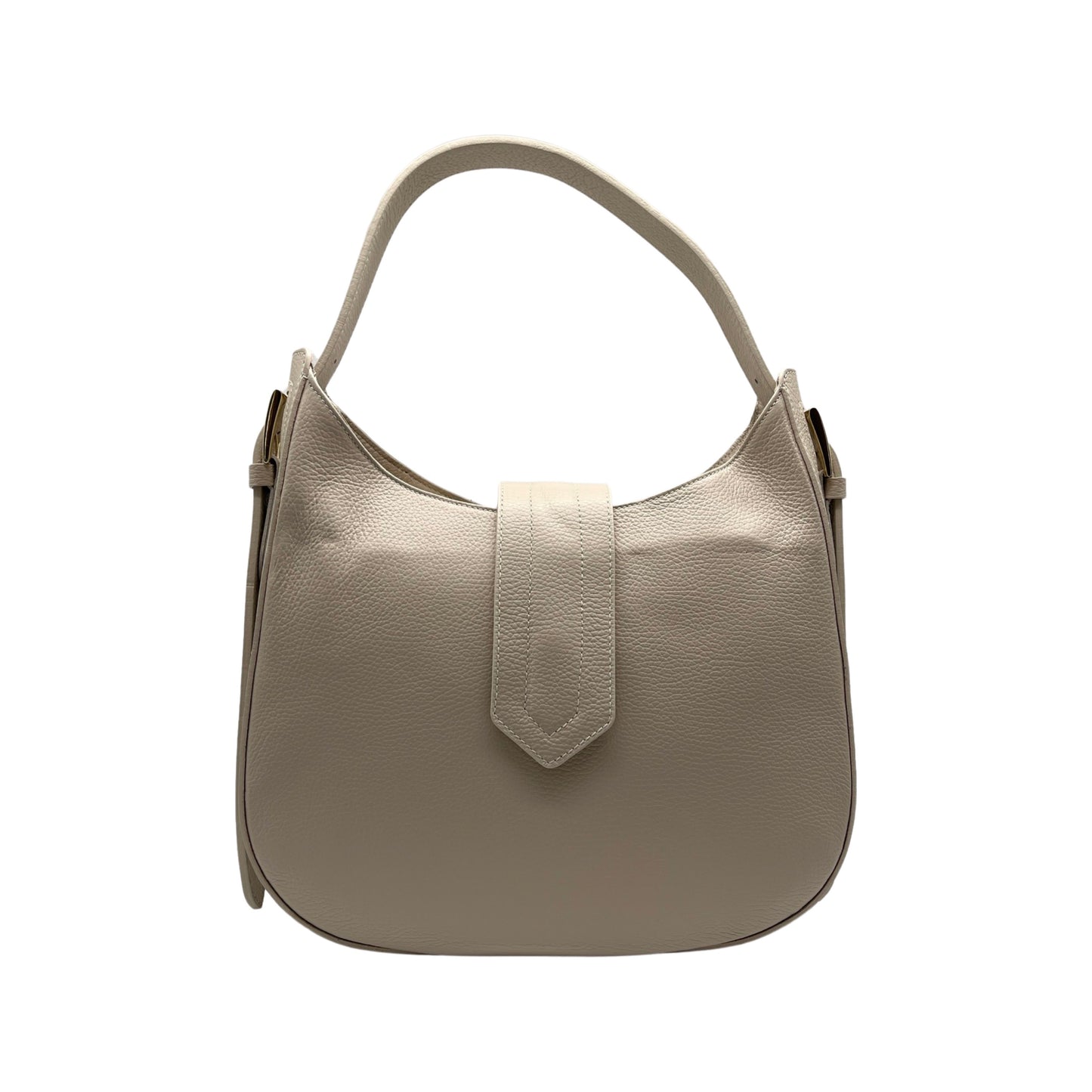 ERICA BEIGE GRAINED LEATHER SHOULDER BAG