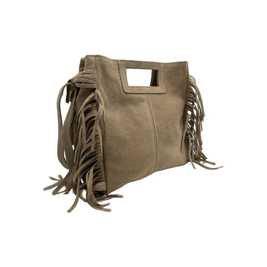 HANDTASCHE MARION AUS BEIGEM WILDLEDER