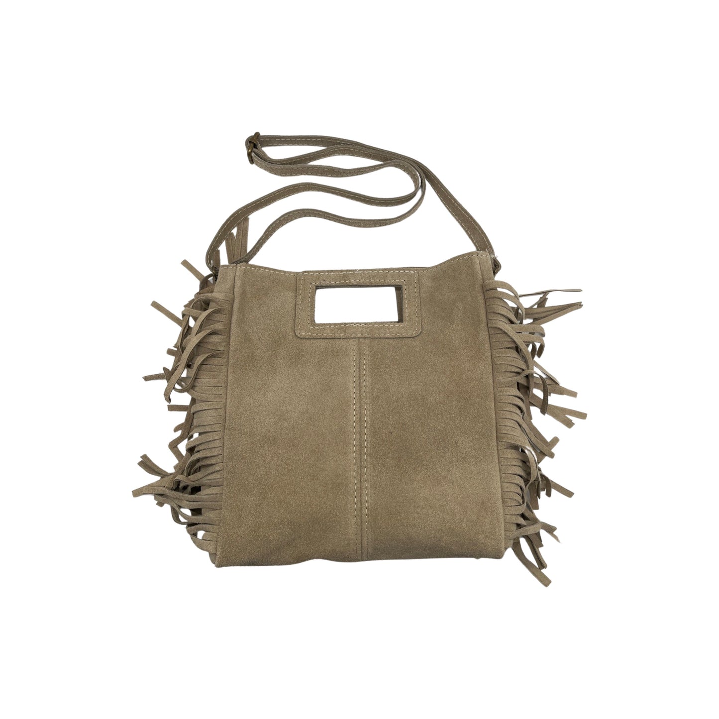 HANDTASCHE MARION AUS BEIGEM WILDLEDER