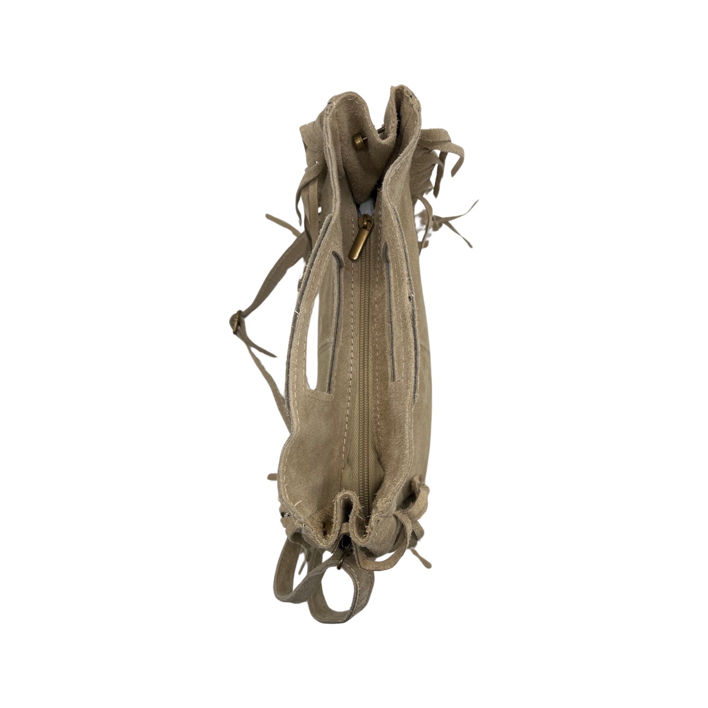 HANDTASCHE MARION AUS BEIGEM WILDLEDER