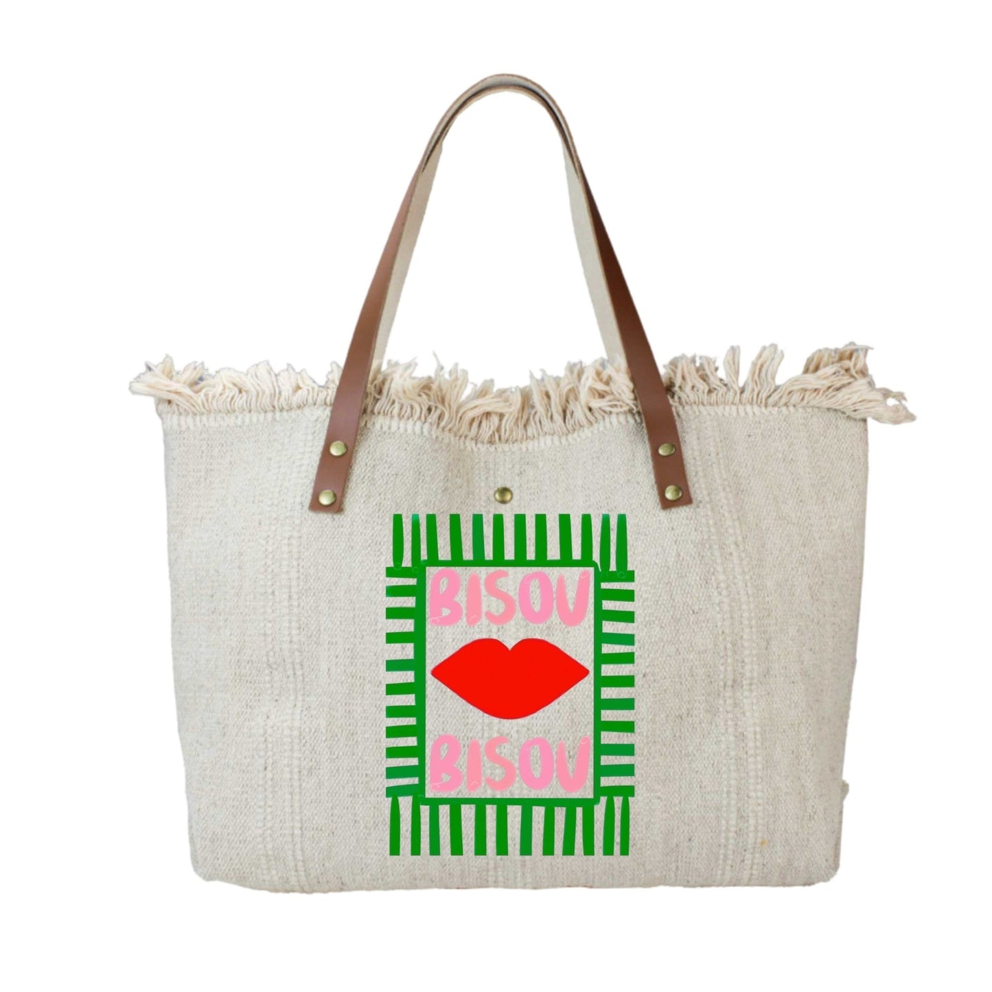 SAC COTTON GARNI CUIR BISOU BISOU