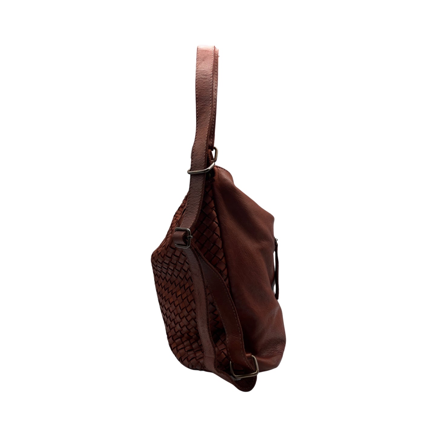 RUCKSACK AUS GEWASCHTEM NOEMIE-LEDER