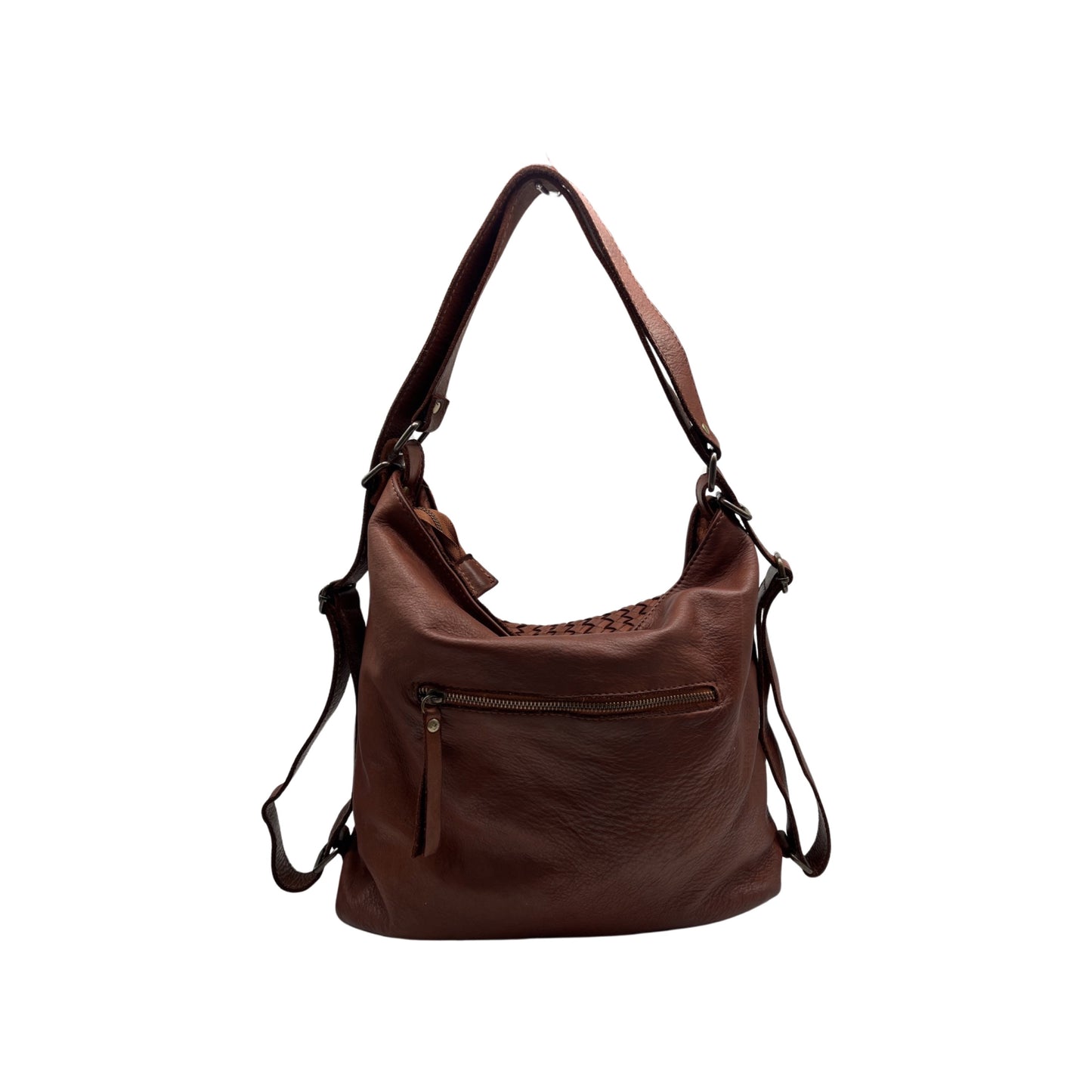 RUCKSACK AUS GEWASCHTEM NOEMIE-LEDER