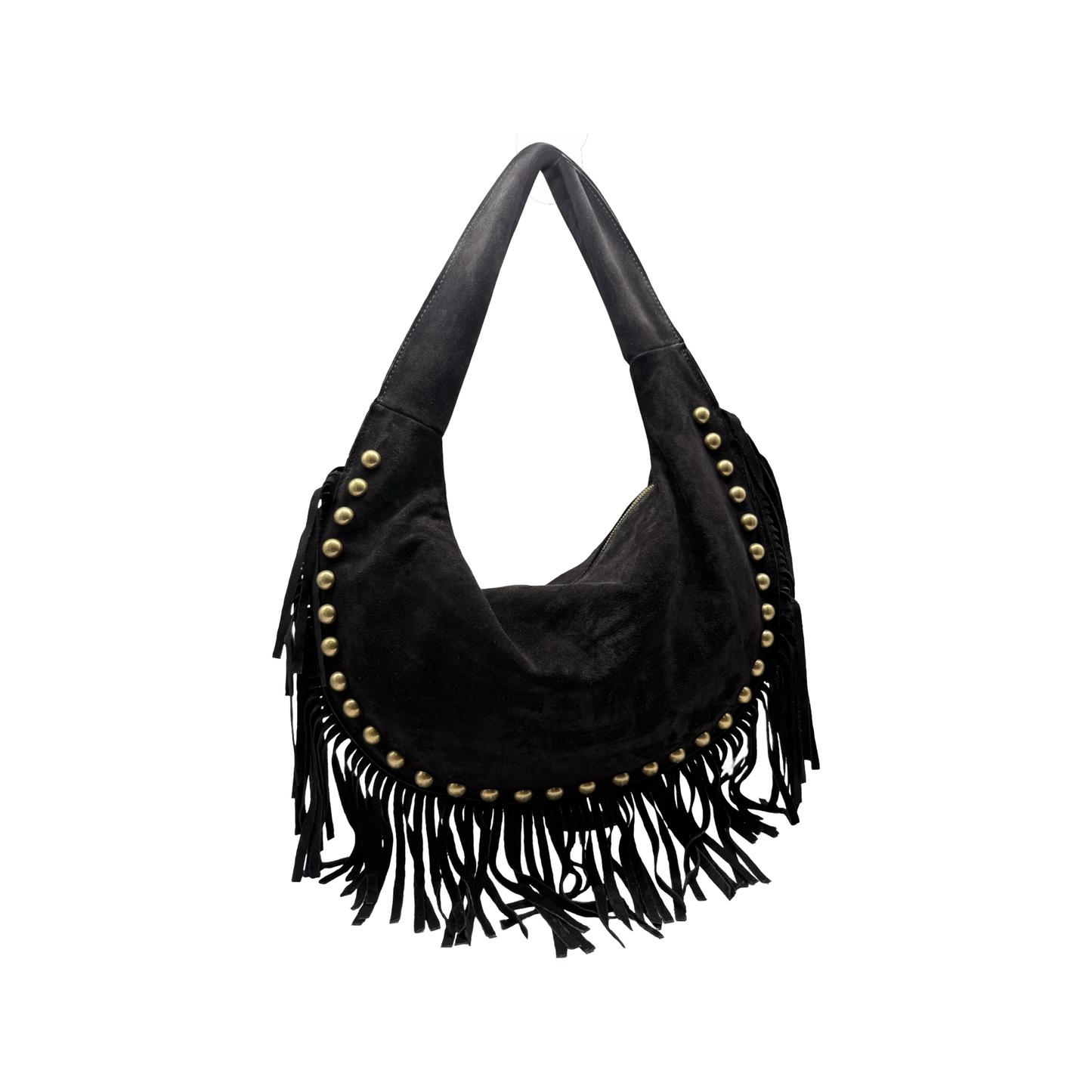 SAC EPAULE CUIR SUEDE ROCK