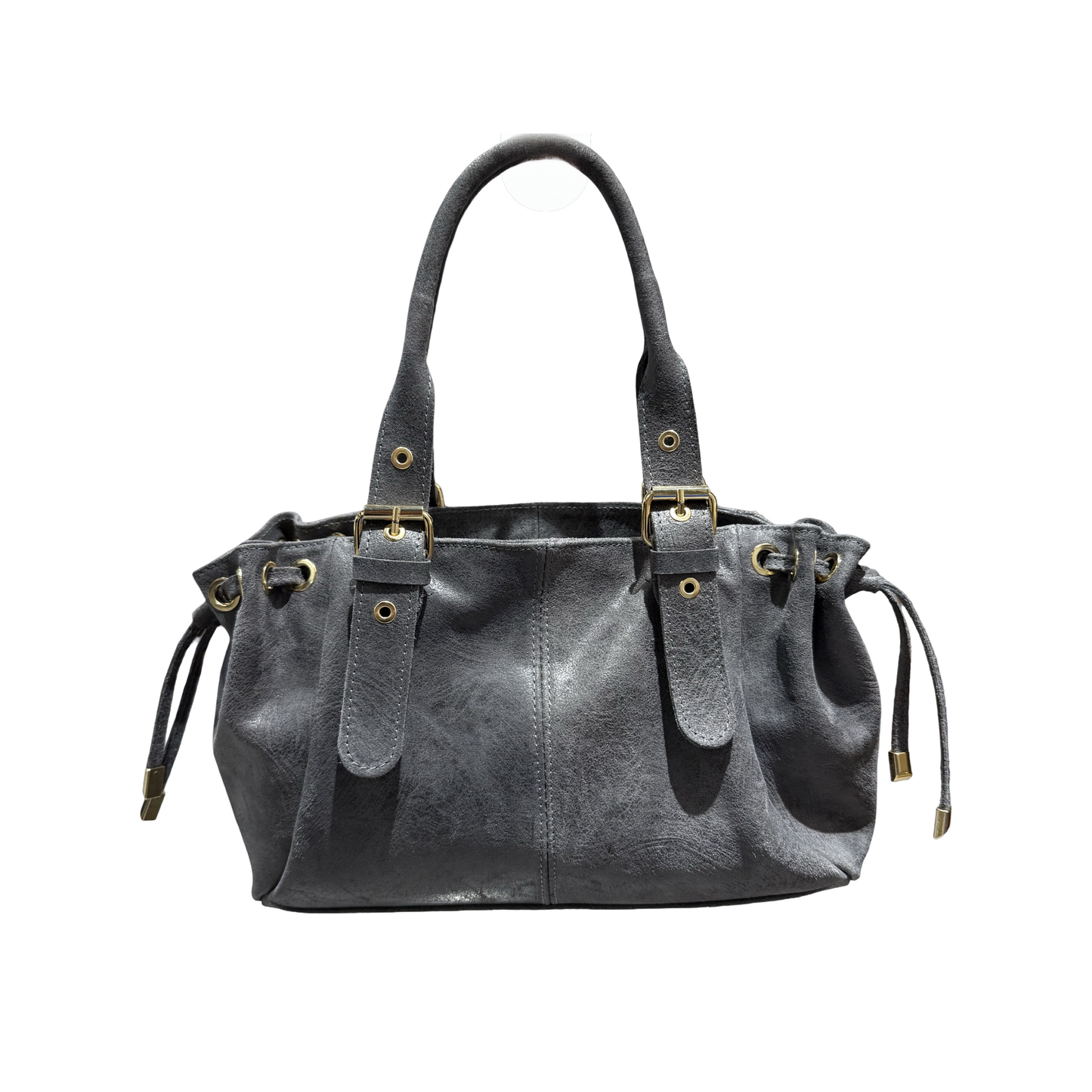 SAC CUIR BROSSE "LACET" SMALL