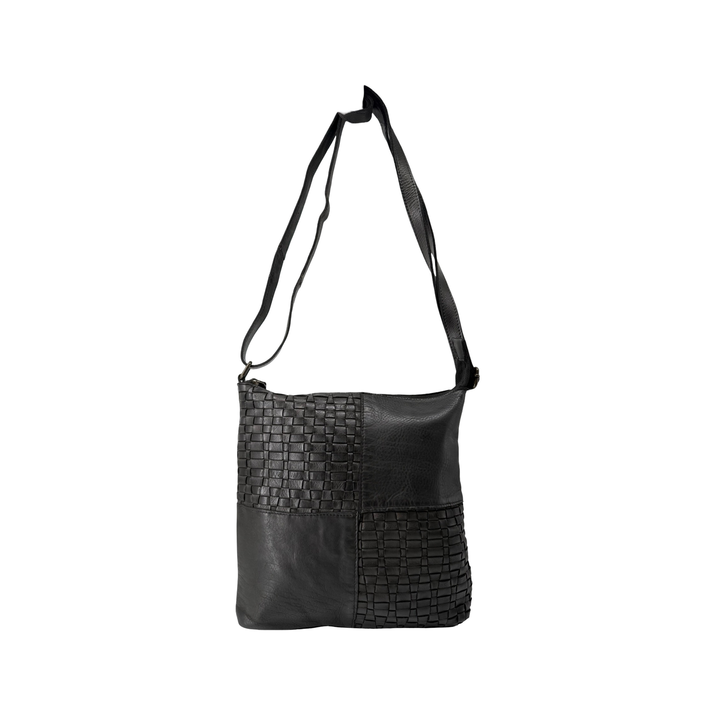 SAC BANDOULIERE CUIR TRESSE ETALINE