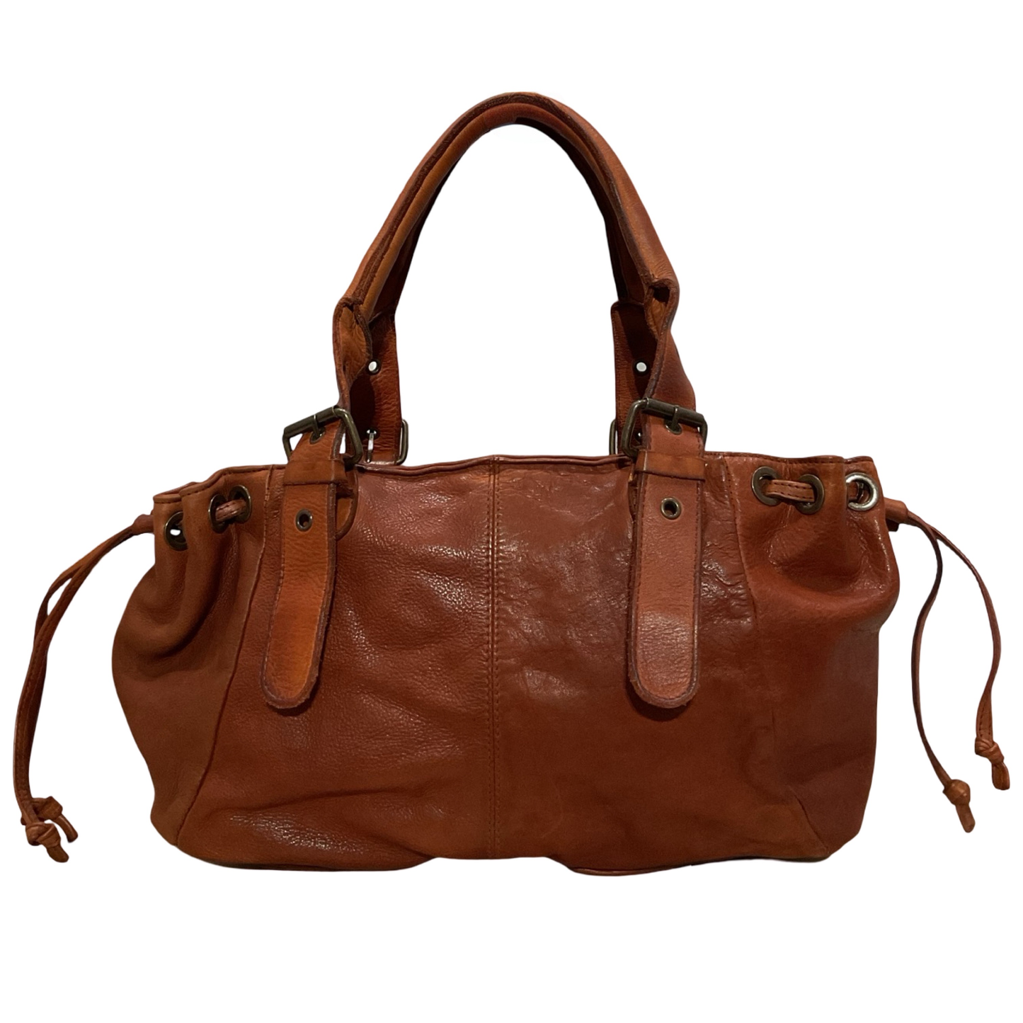 Sac Lacet Cuir Souple Washed SMALL