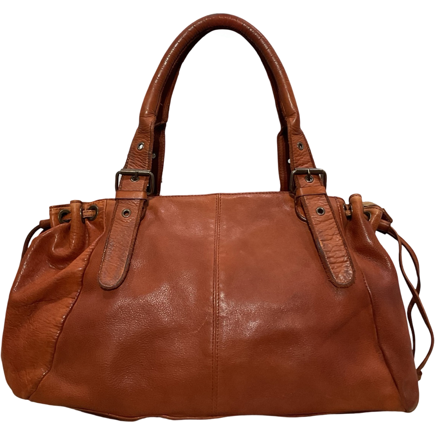 Sac Lacet Cuir Souple Washed LARGE