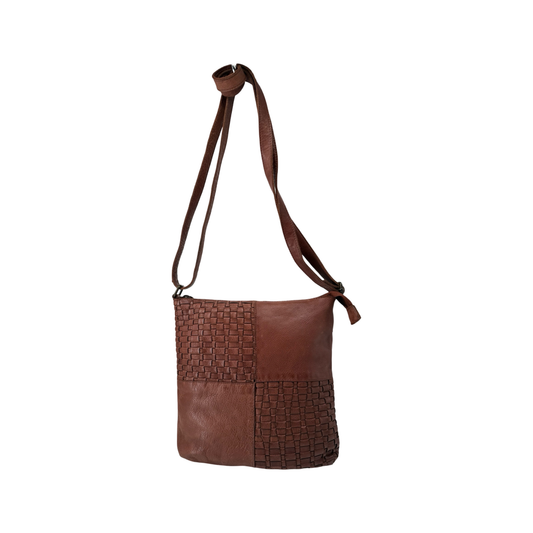 SAC BANDOULIERE CUIR TRESSE ETALINE