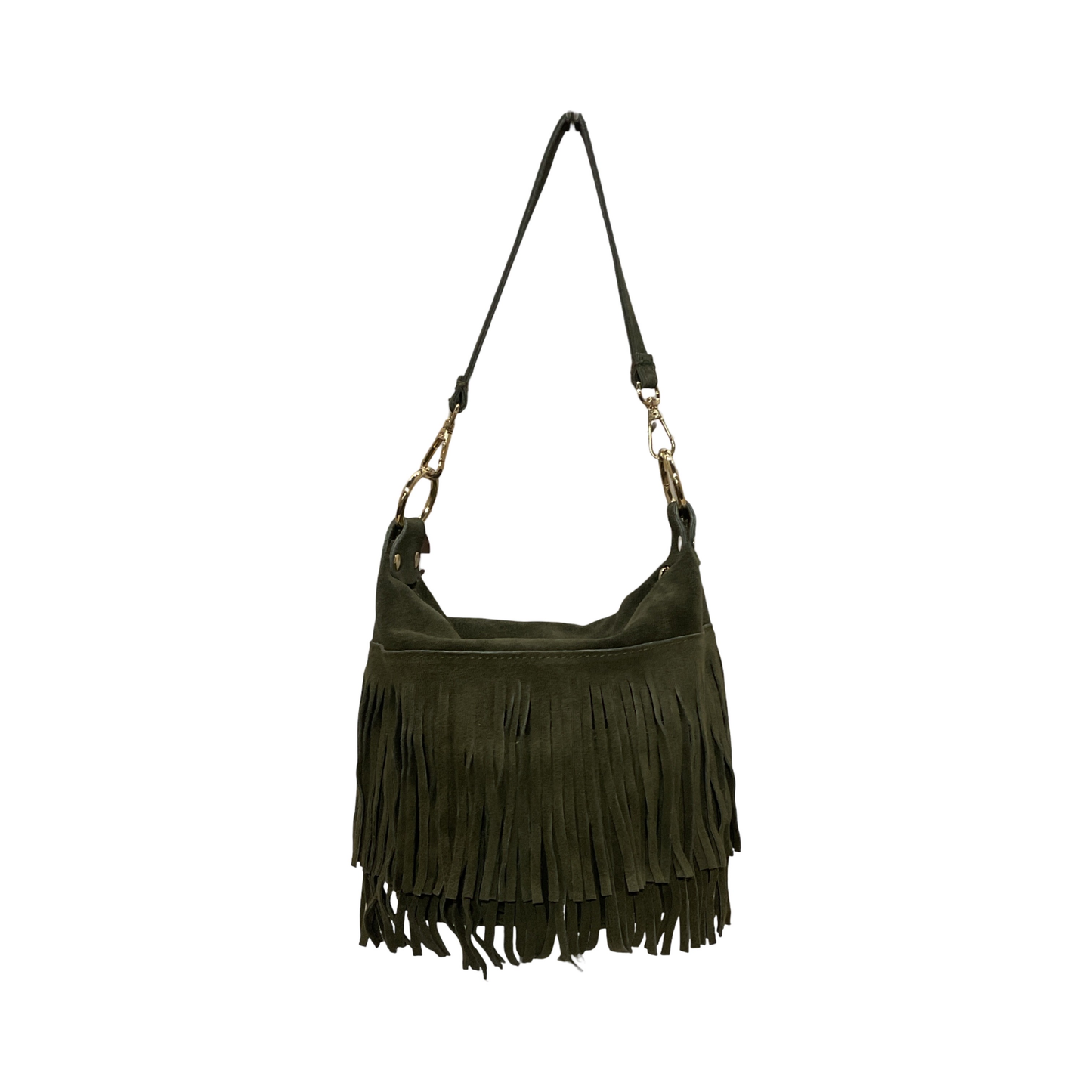 SAC CUIR SUEDE FRANGE CHANTALE