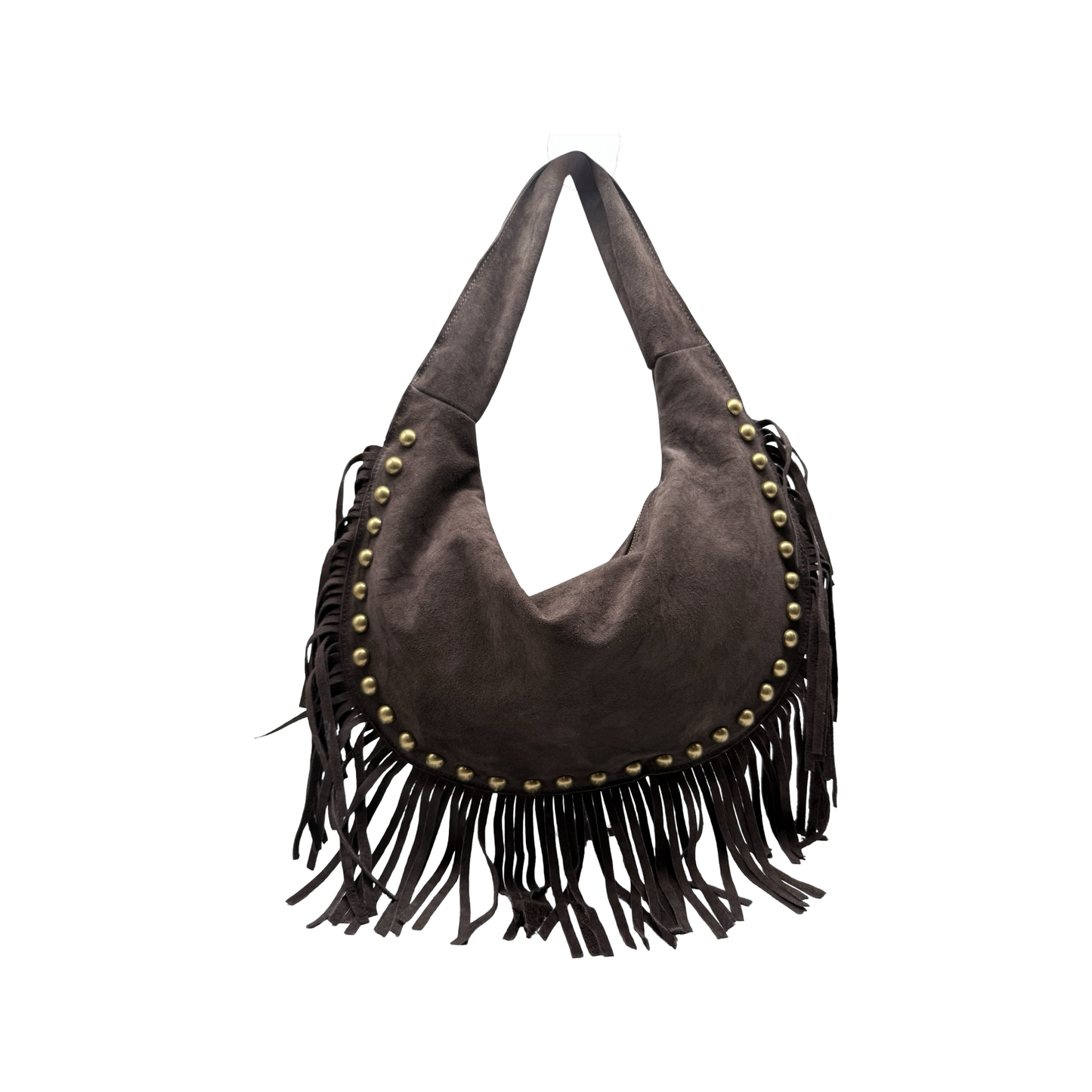SAC EPAULE CUIR SUEDE ROCK