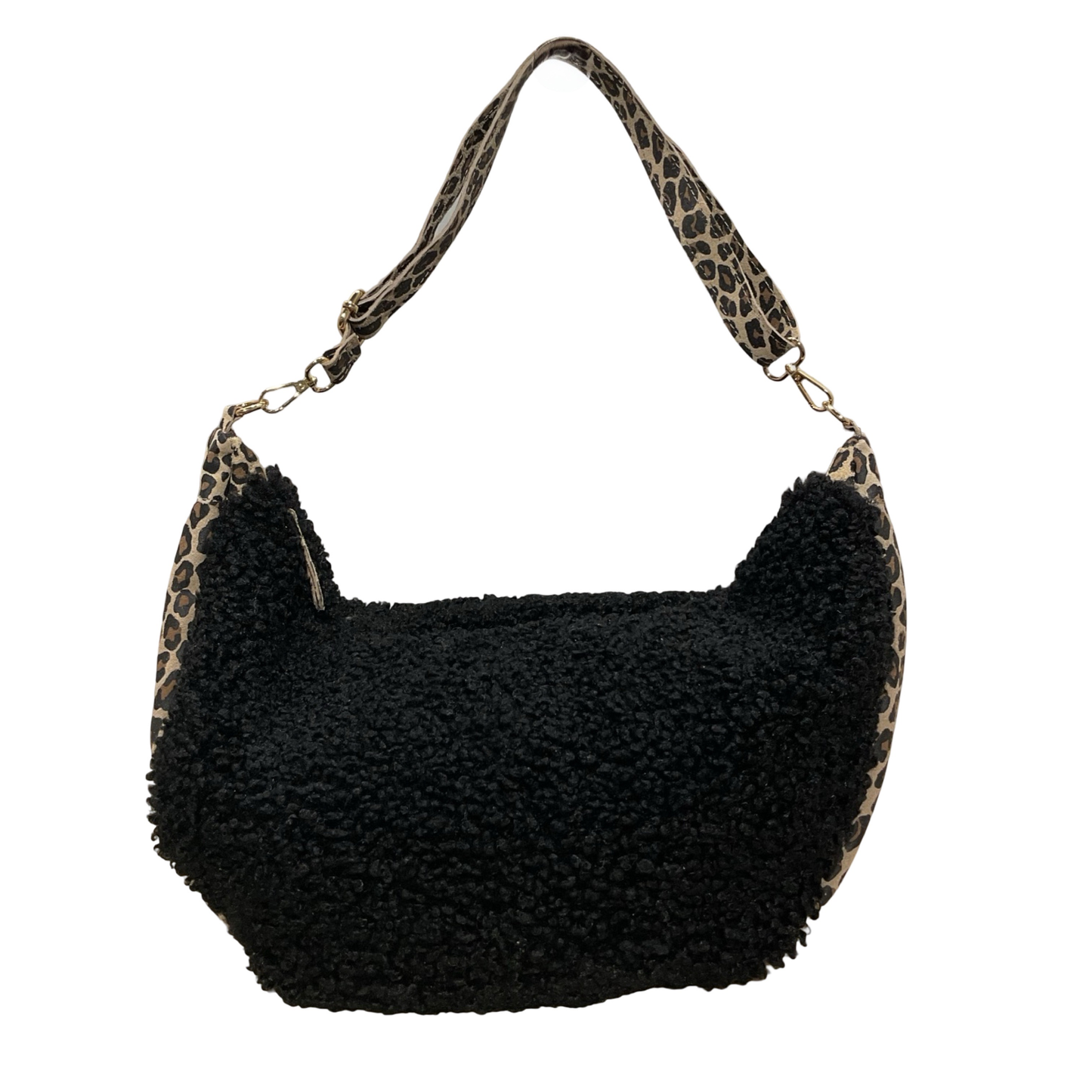 GRAND SAC BANANE BANDOULIERE CUIR ET MOUMOUTE